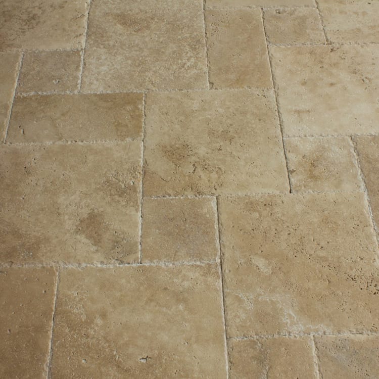 Meandros Walnut Antique Pattern Brushed, Chiseled, Unfilled - Livfloors Collection