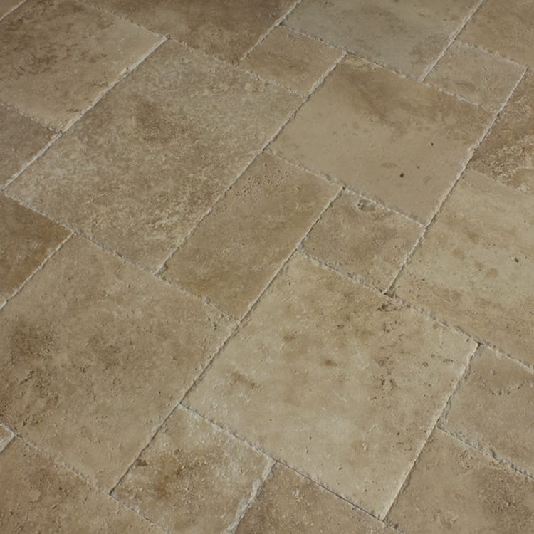 Meandros Walnut Antique Pattern Brushed, Chiseled, Unfilled - Livfloors Collection