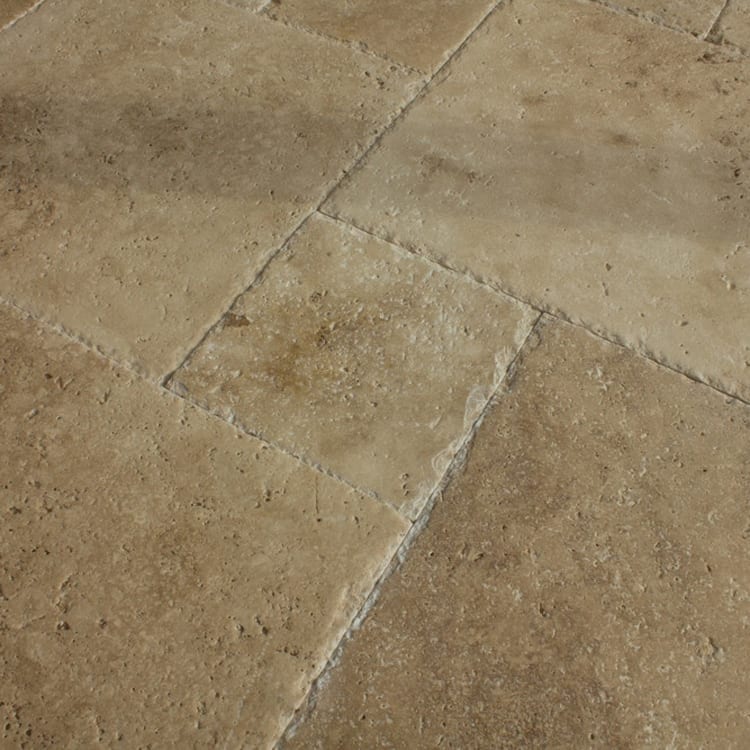 Meandros Walnut Antique Pattern Brushed, Chiseled, Unfilled - Livfloors Collection