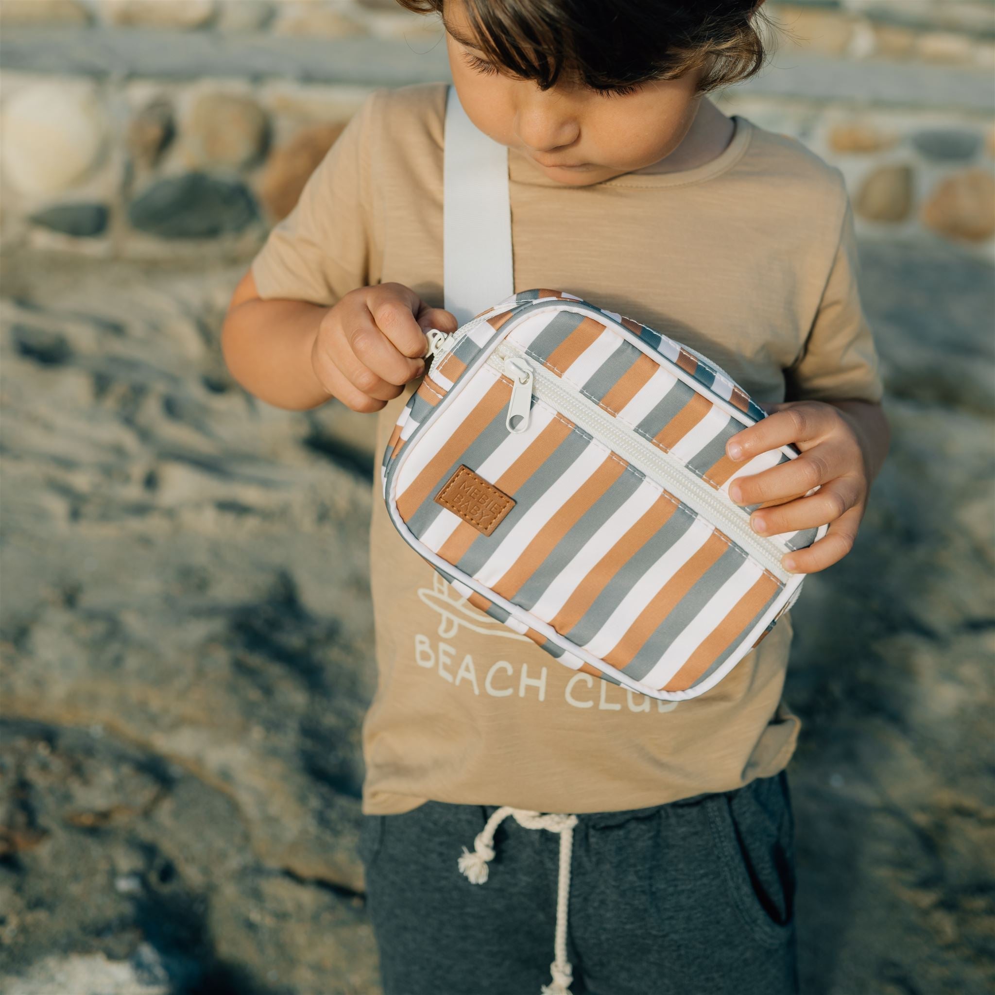 Sunset Stripe Mini Fanny Pack  Mebie Baby