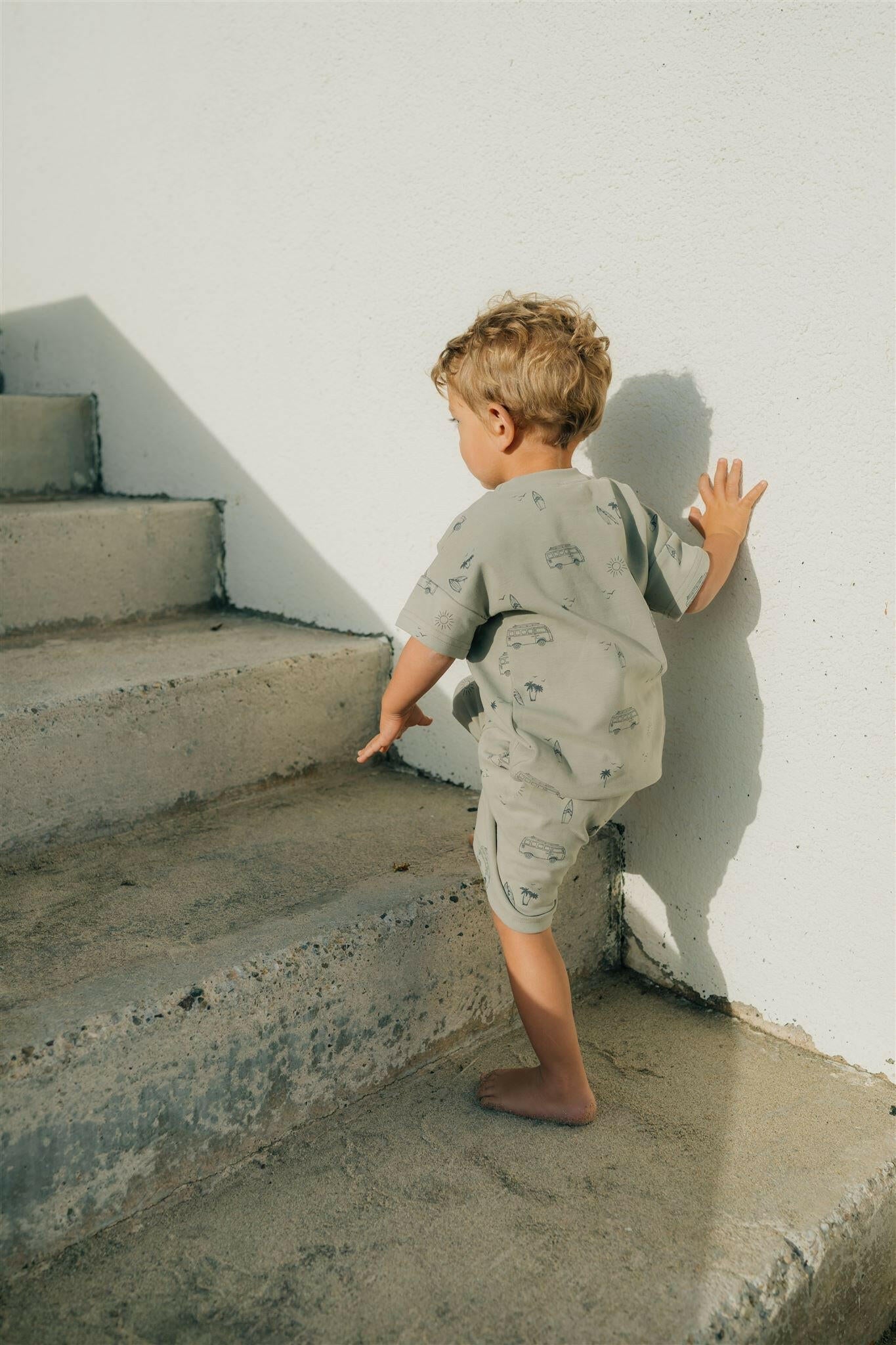 Beach Button Short Set  Mebie Baby