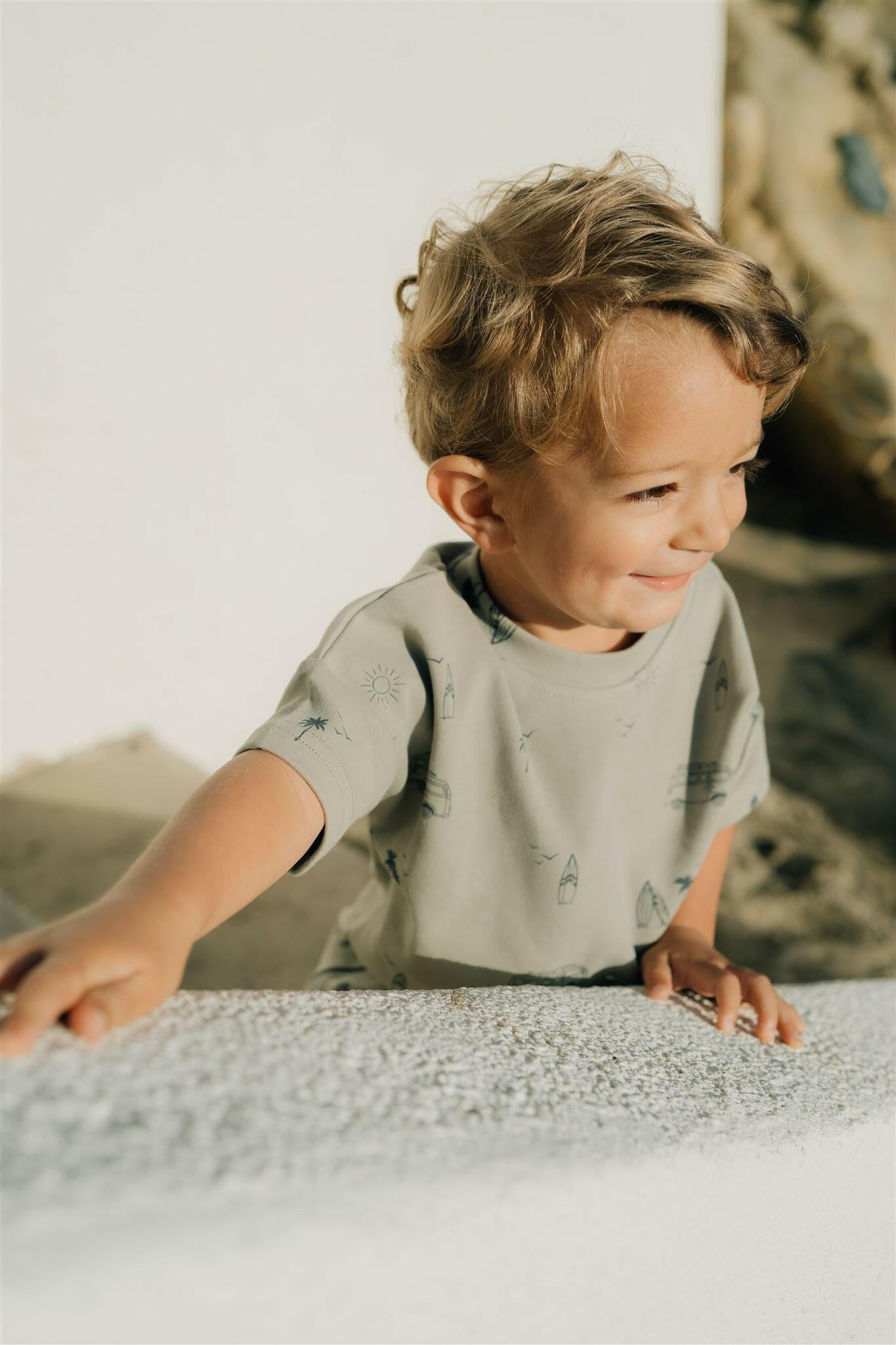 Beach Button Short Set  Mebie Baby