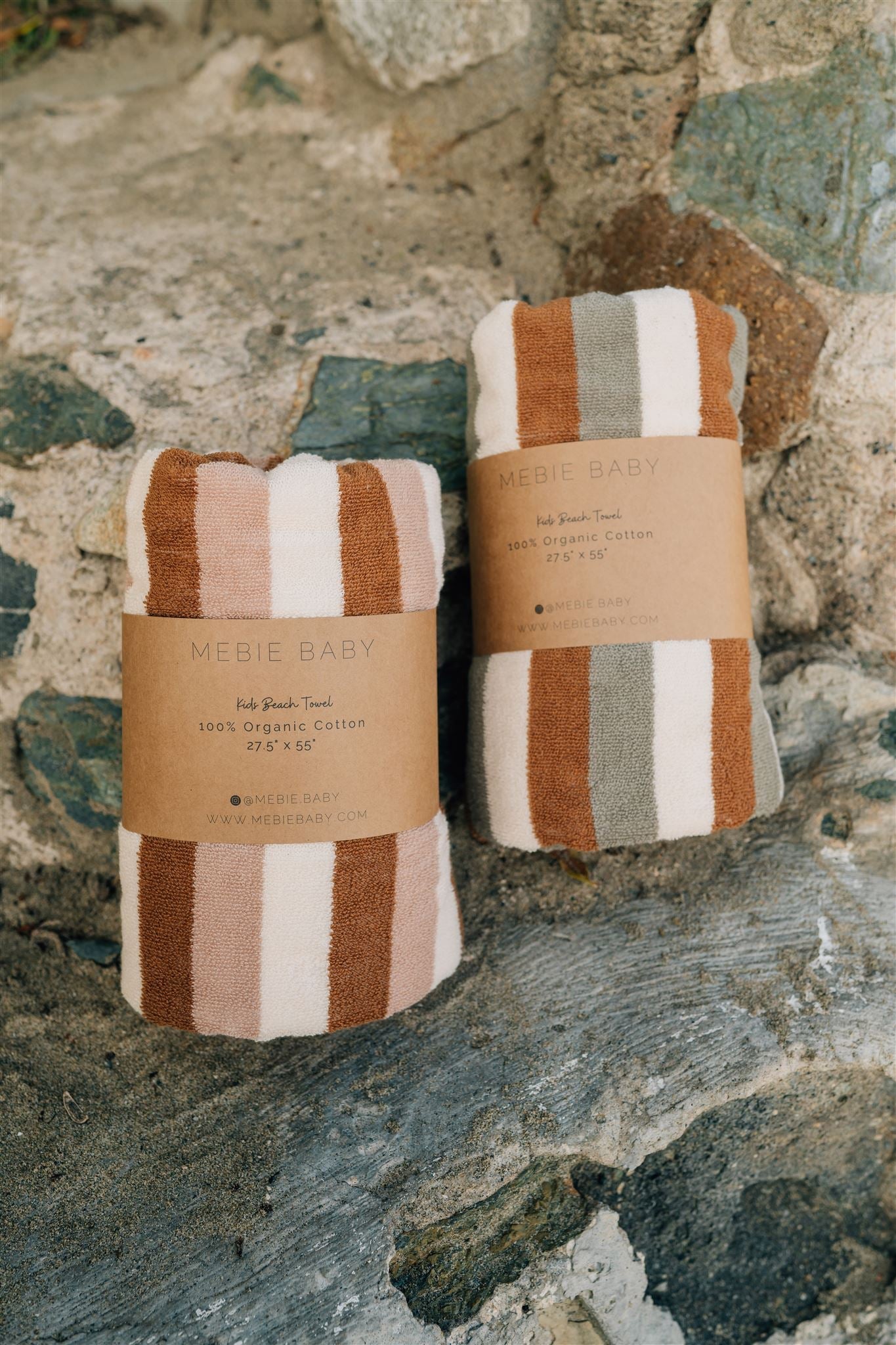 Sunset Organic Cotton Beach Towel Mebie Baby