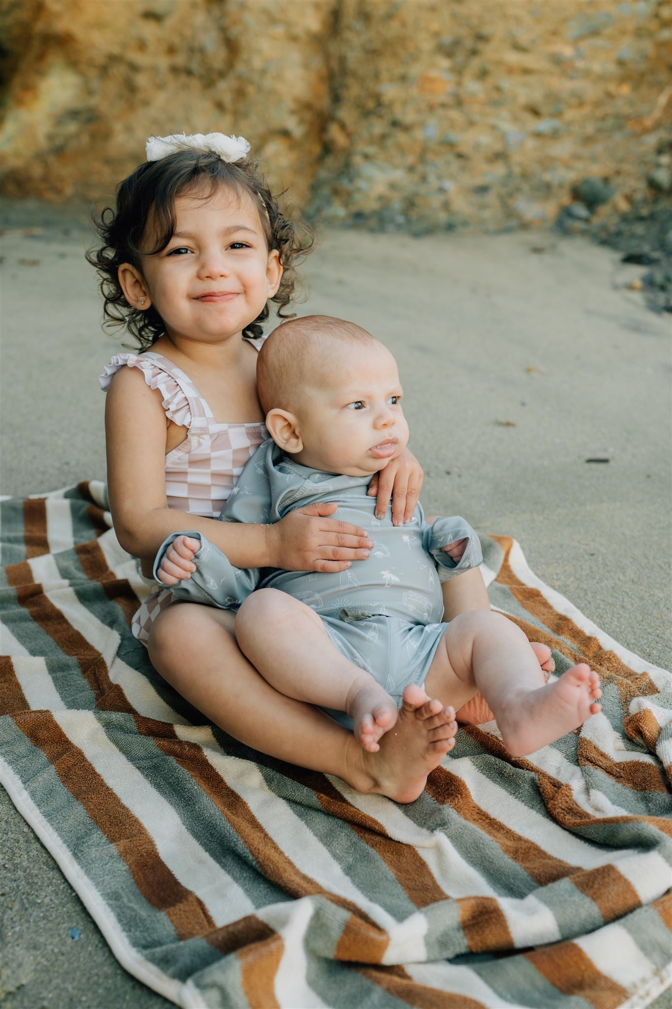 Sunset Organic Cotton Beach Towel Mebie Baby