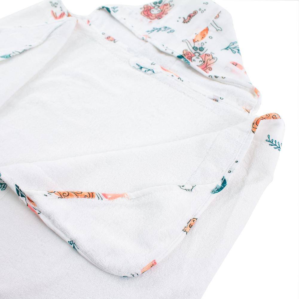 Mermaid Toddler Hooded Towel Hooded Toddler Towel Bebe au Lait
