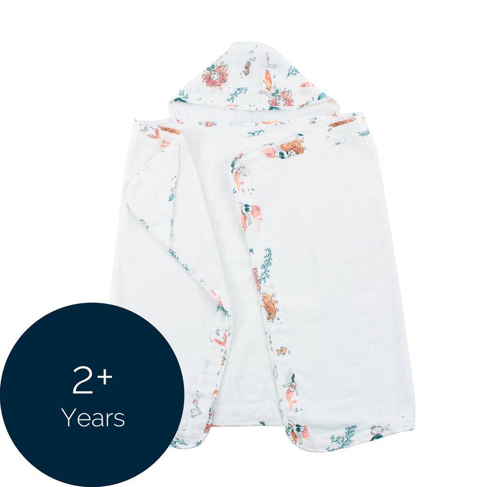 Mermaid Toddler Hooded Towel Hooded Toddler Towel Bebe au Lait