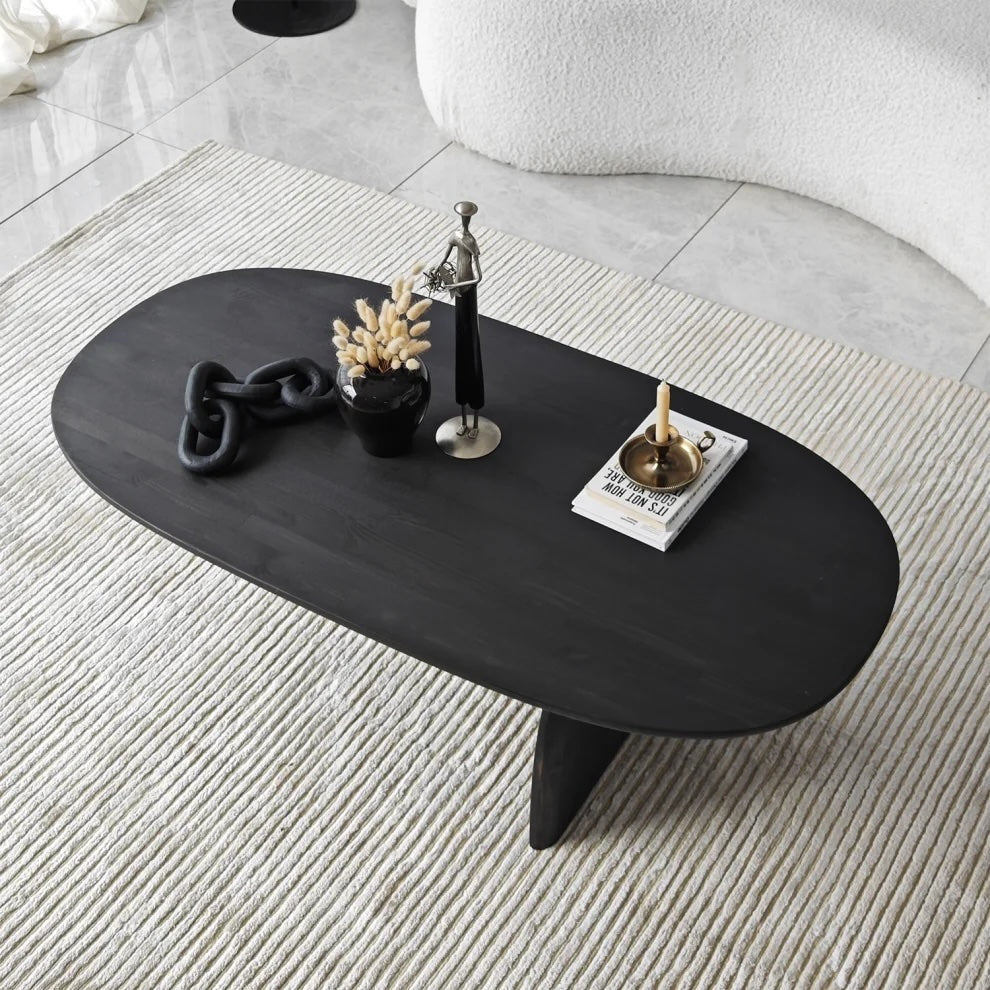Miami Designer Coffee Table Solid Wood (W)24" (L)48" (H)13.75"