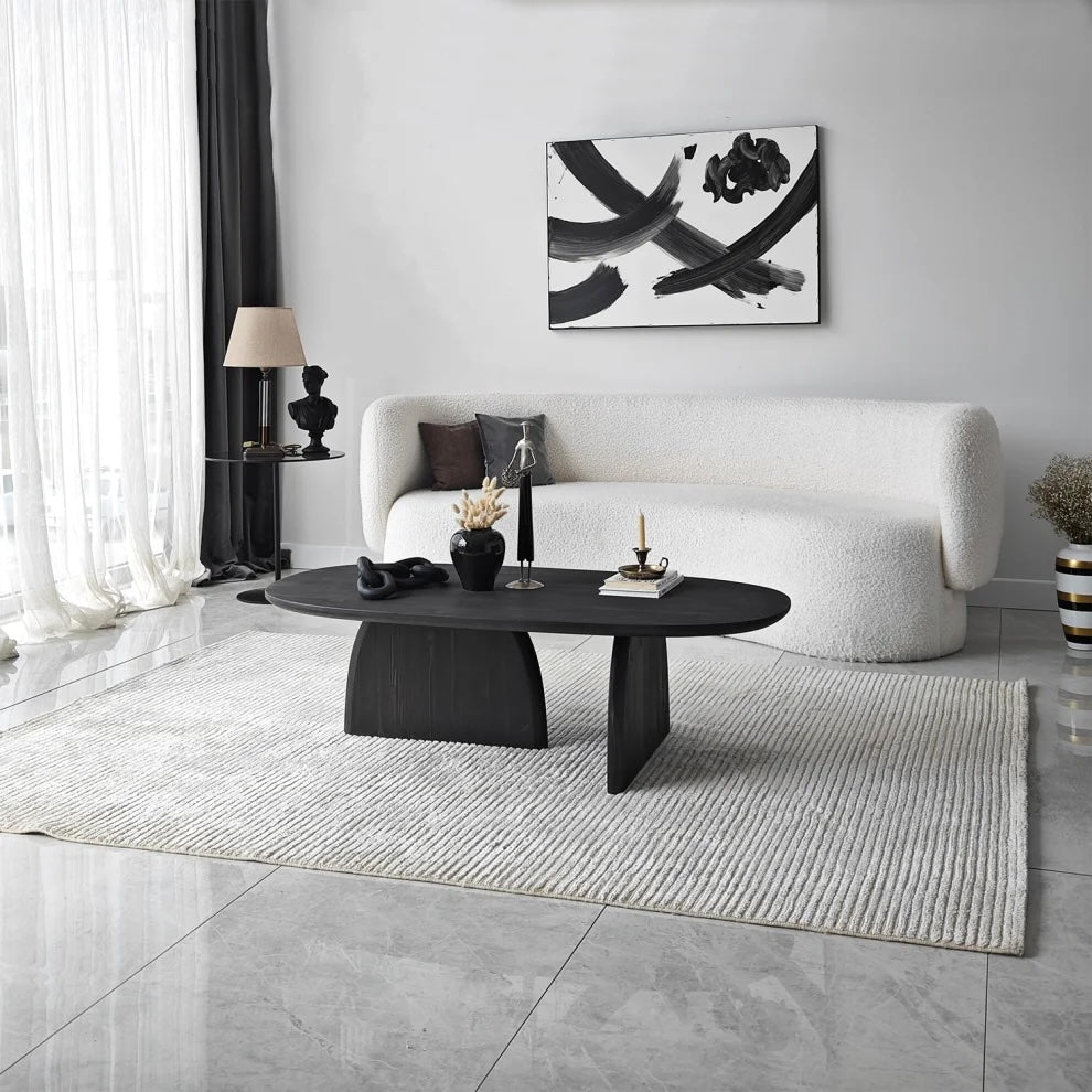 Miami Designer Coffee Table Solid Wood (W)24" (L)48" (H)13.75"