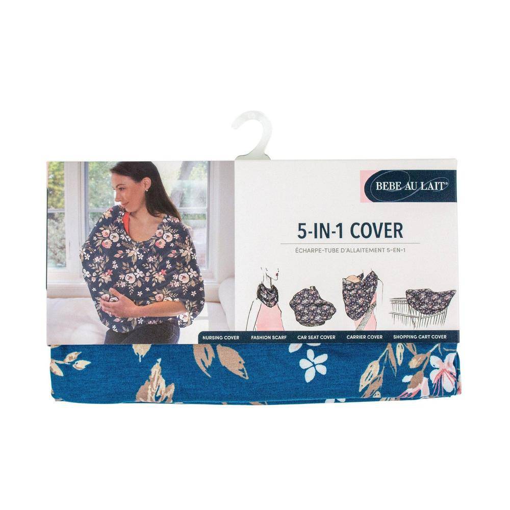 Midnight Floral 5-in-1 Multi-Use Nursing Cover 5 in 1 Bebe au Lait