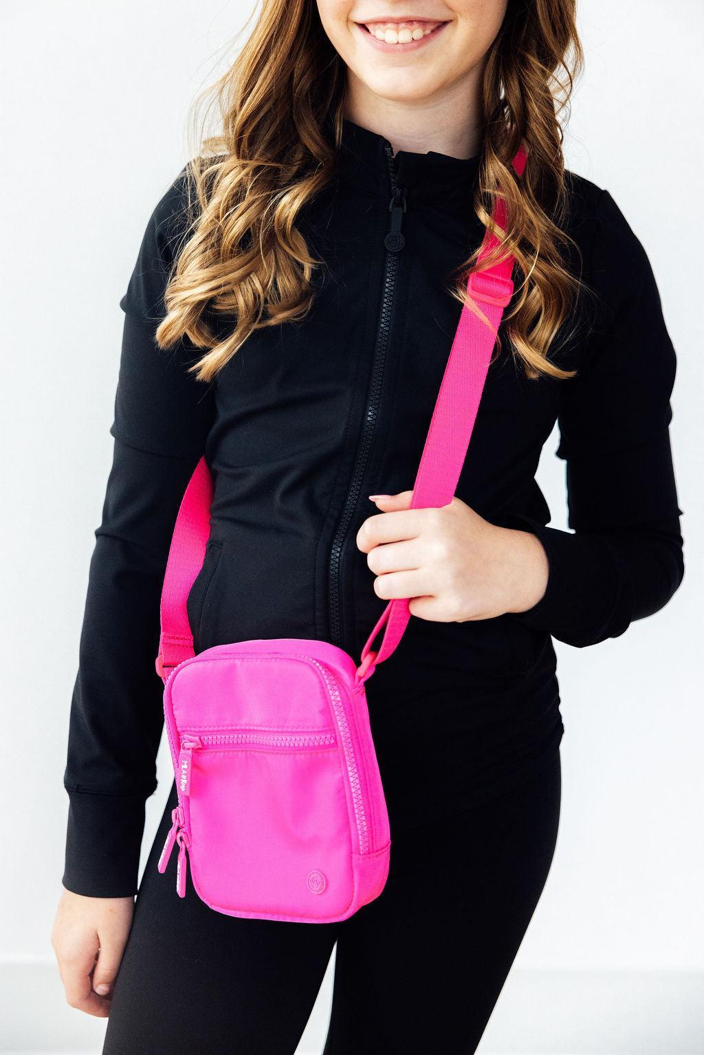Neon Pink Crossbody Bag
