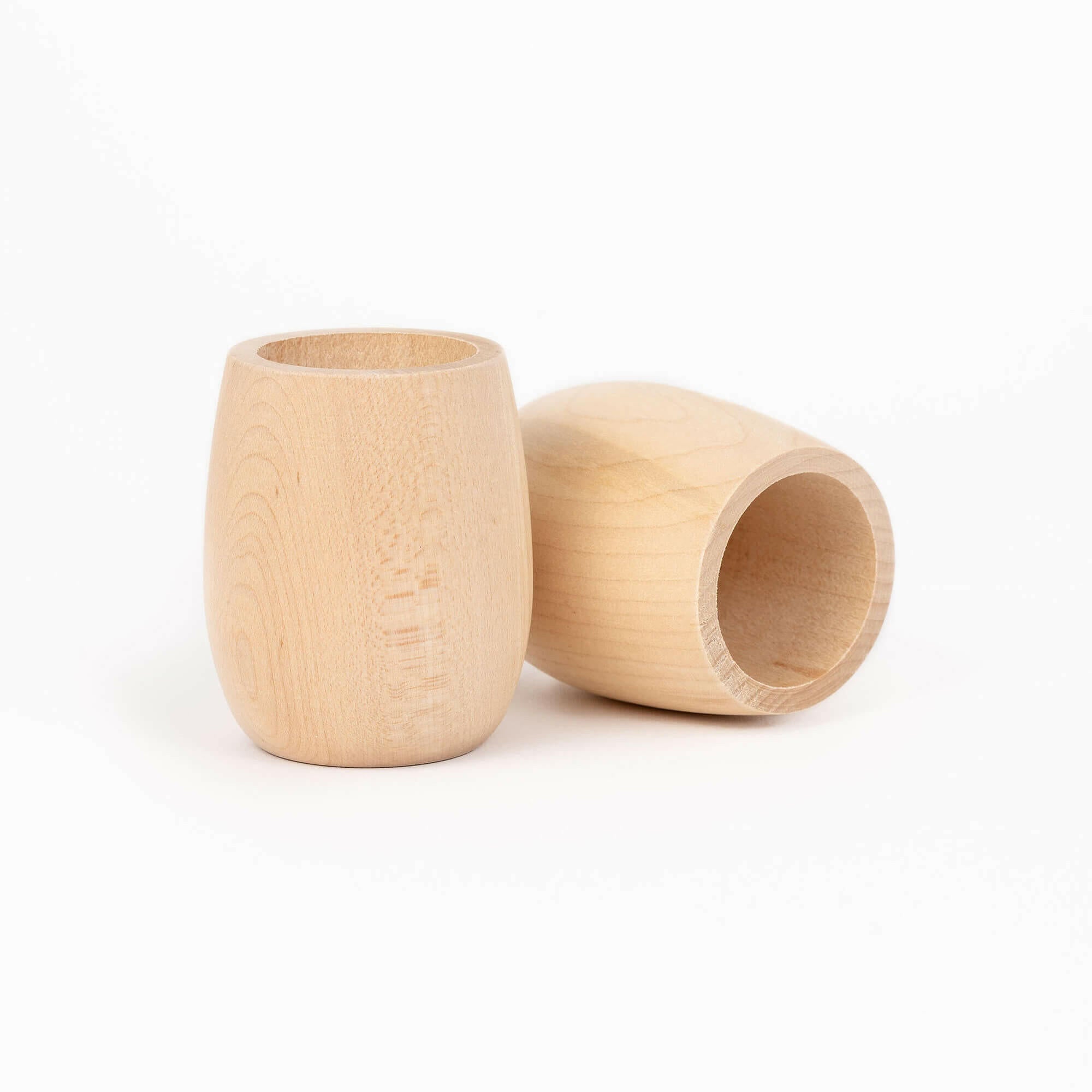 Wood Play Cups, Set of 2 Play Food Milton & Goose