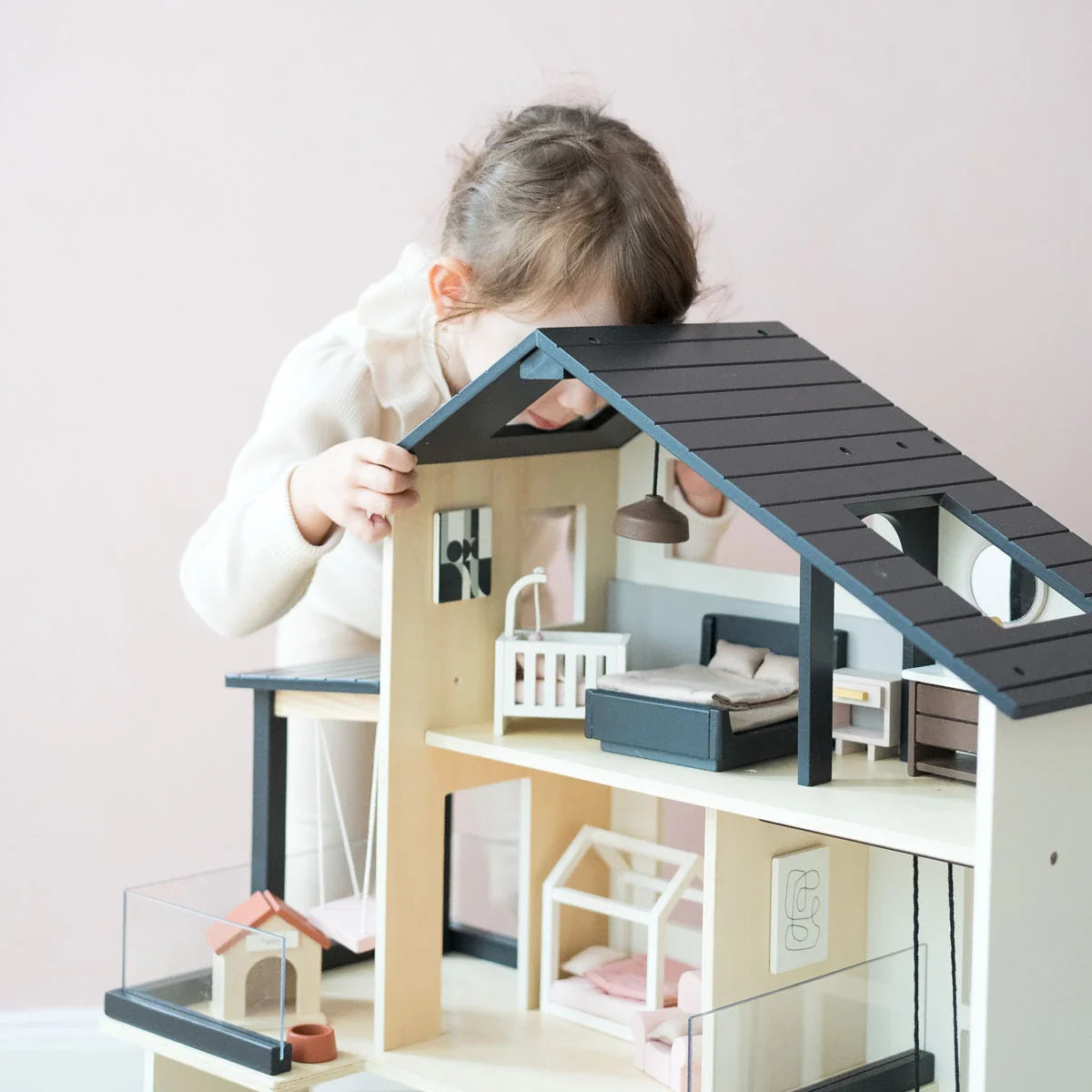 Tiny Land® Modern Family Dollhouse Dollhouse Tiny Land
