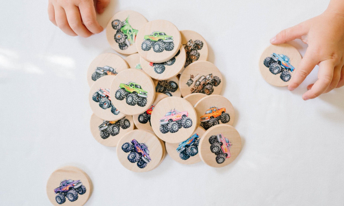 Monster Truck Matching Tiles