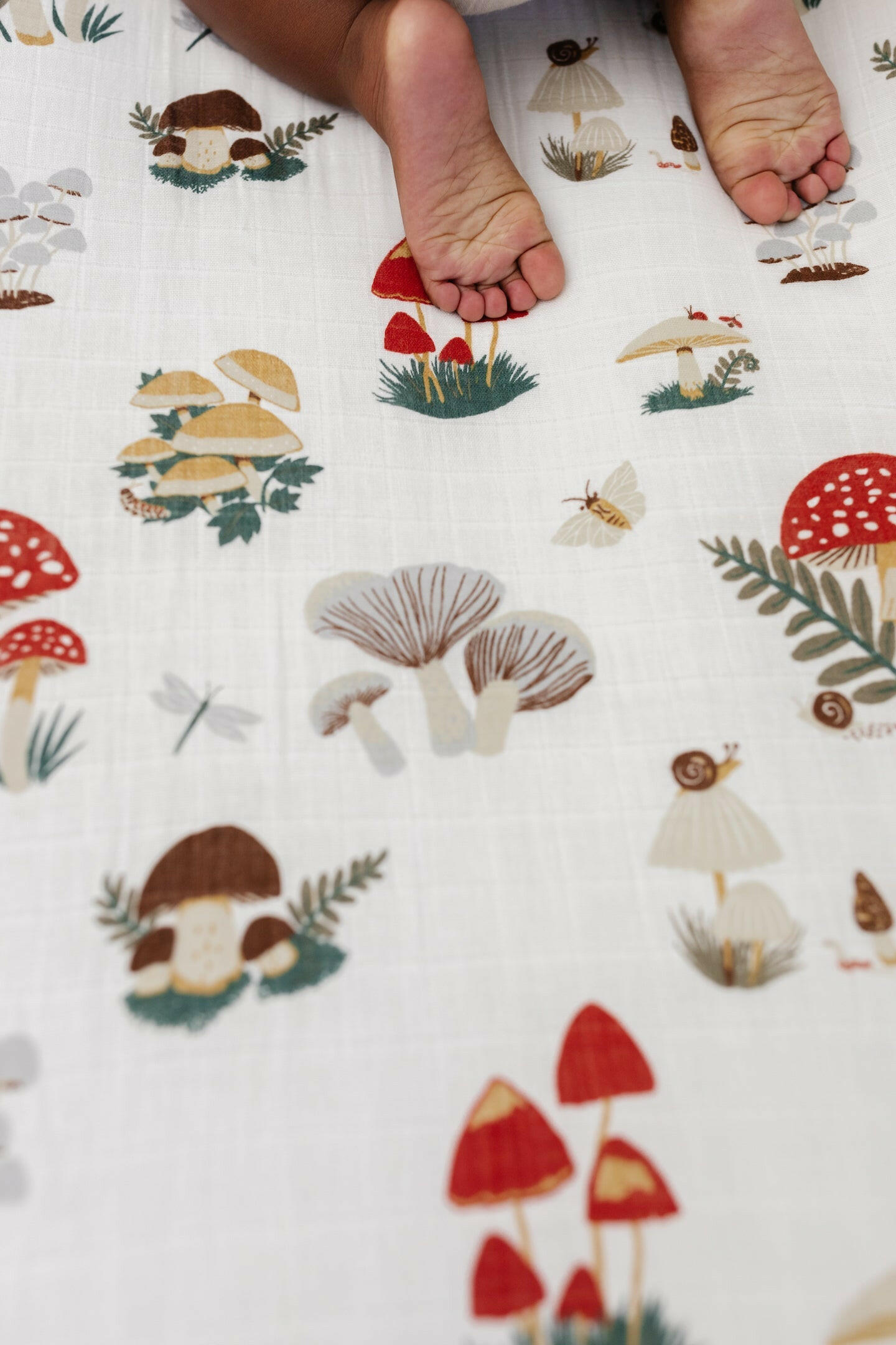 Mushroom Crib Sheet Crib Sheets Clementine Kids