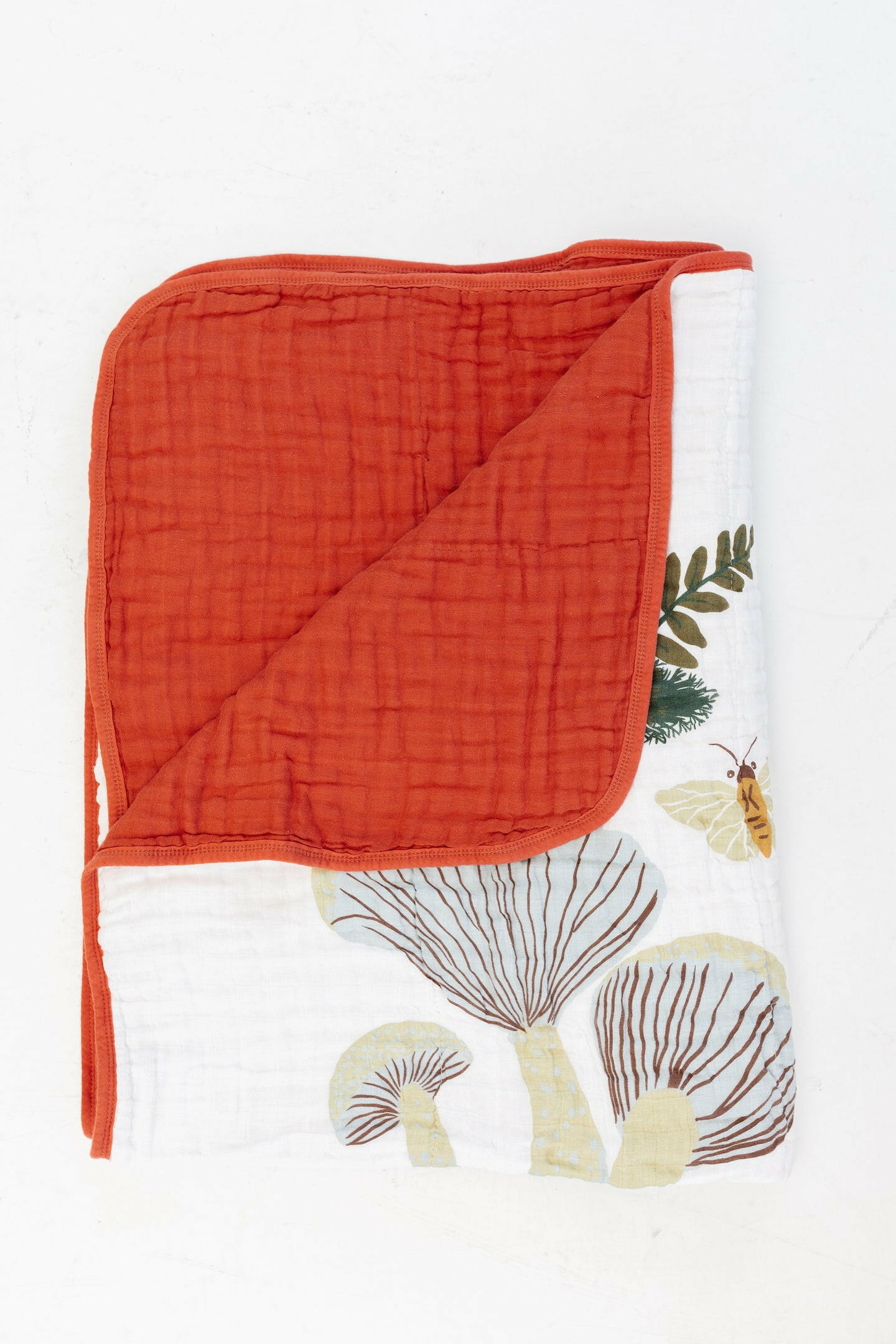 Large Mushroom Throw Blanket Quilts Clementine Kids