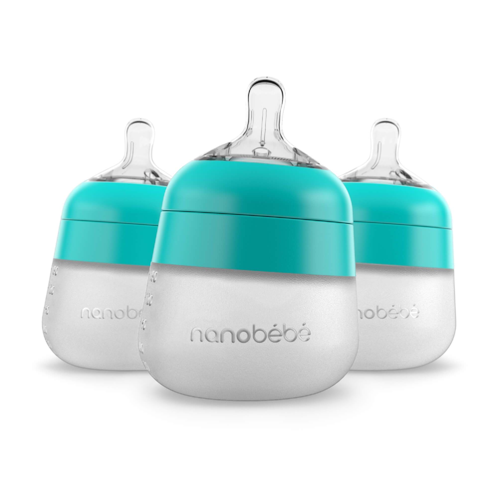 5oz Flexy Silicone Baby Bottle Baby Bottles Nanobébé US