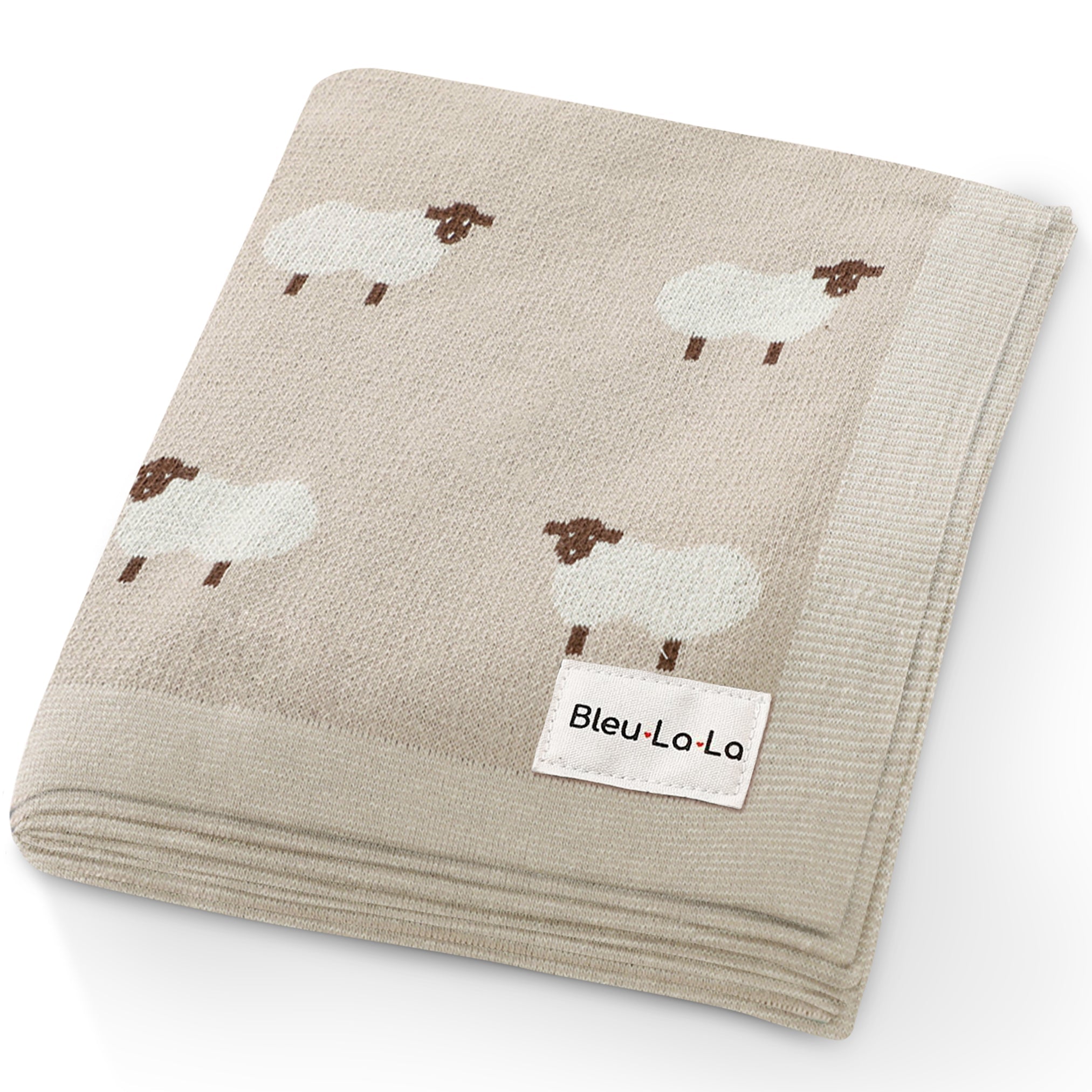 Whimsy Collection - Luxury 100% Cotton Knit Swaddle Baby Blanket