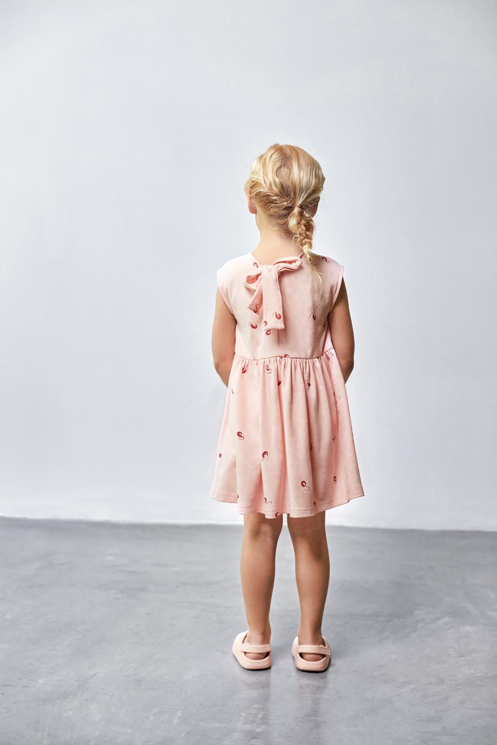 Fit & Flare Jersey Dress - Pink