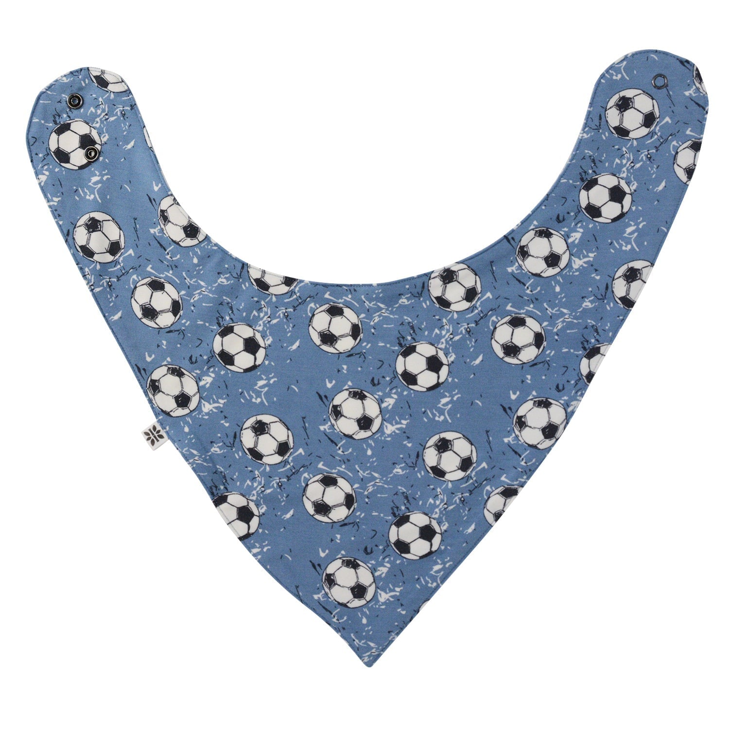Baby Bib - Soccer Captain/Blue Gingham