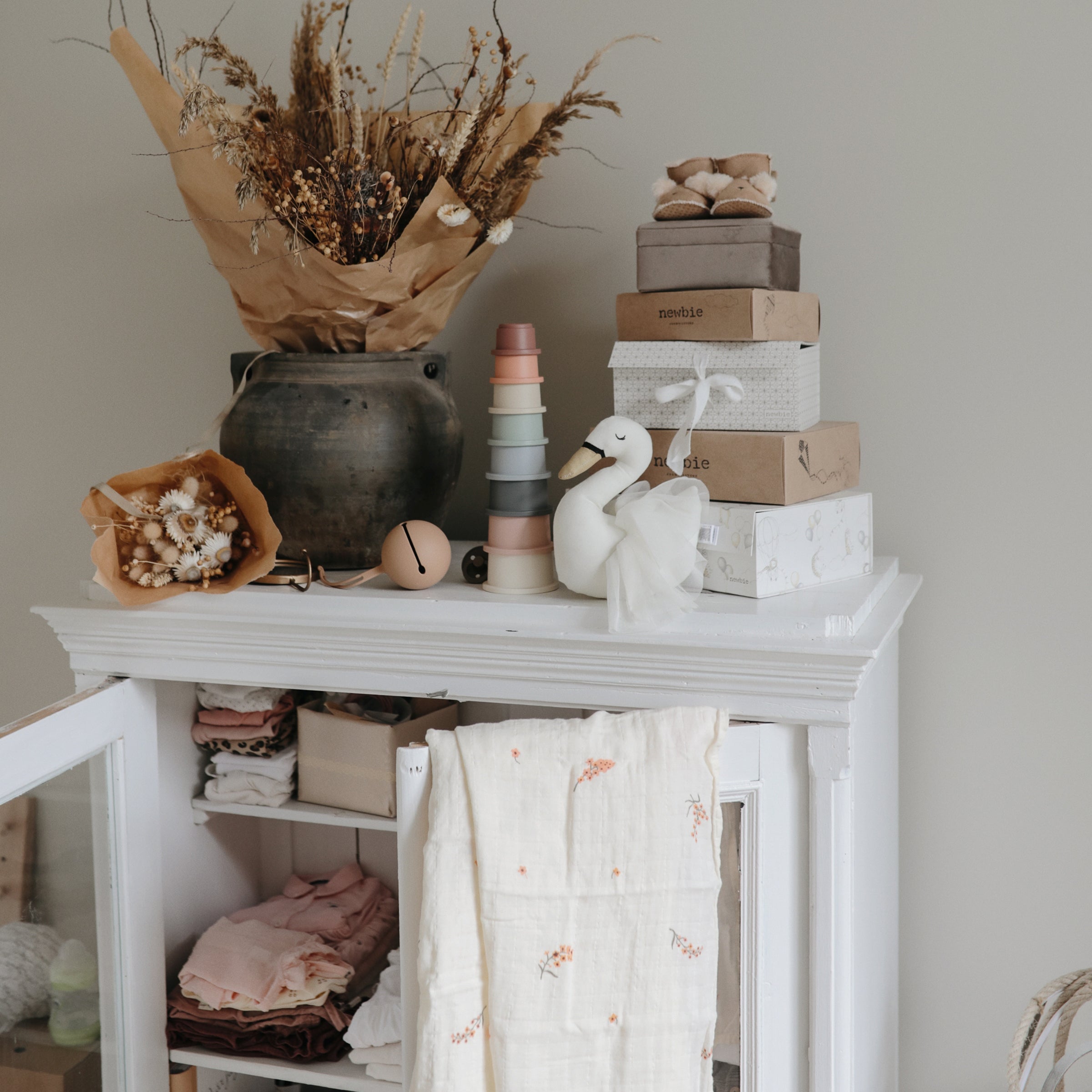 Organic Cotton Muslin Swaddle Blanket Swaddle Mushie