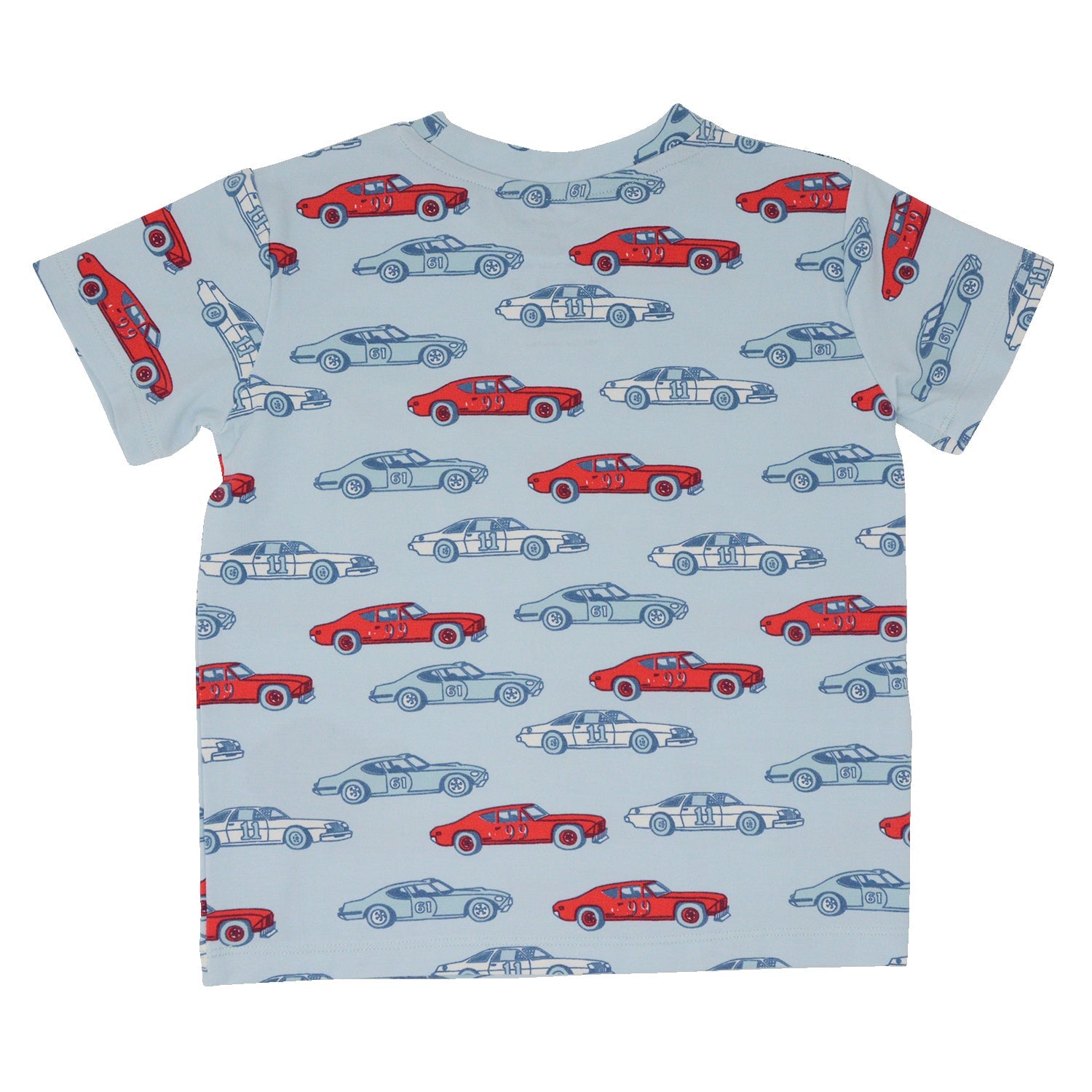 Crew Neck Tee - Stock Cars Blue