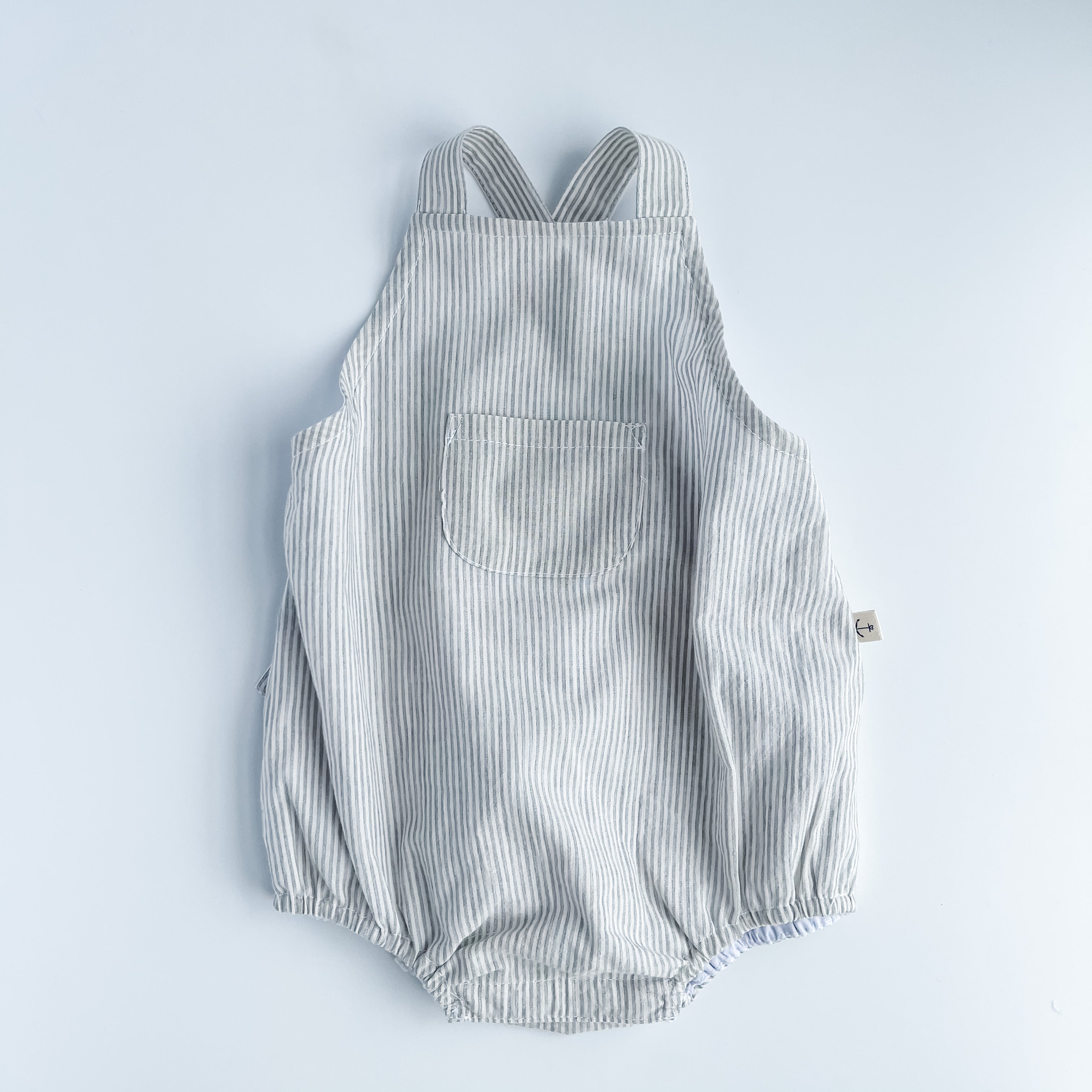 Cross Back Bubble - Grey Stripe