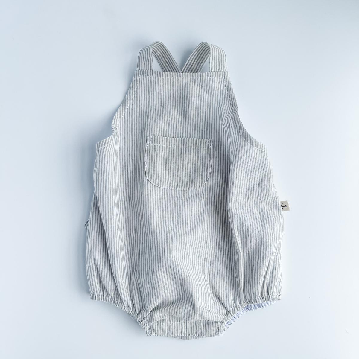 Cross Back Bubble - Grey Stripe