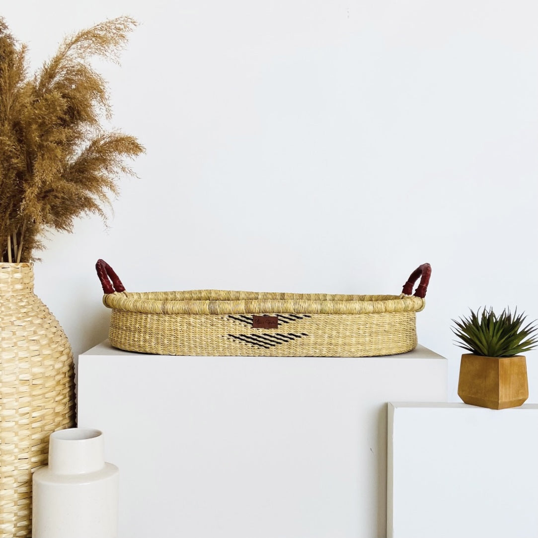 Oak Changing Basket