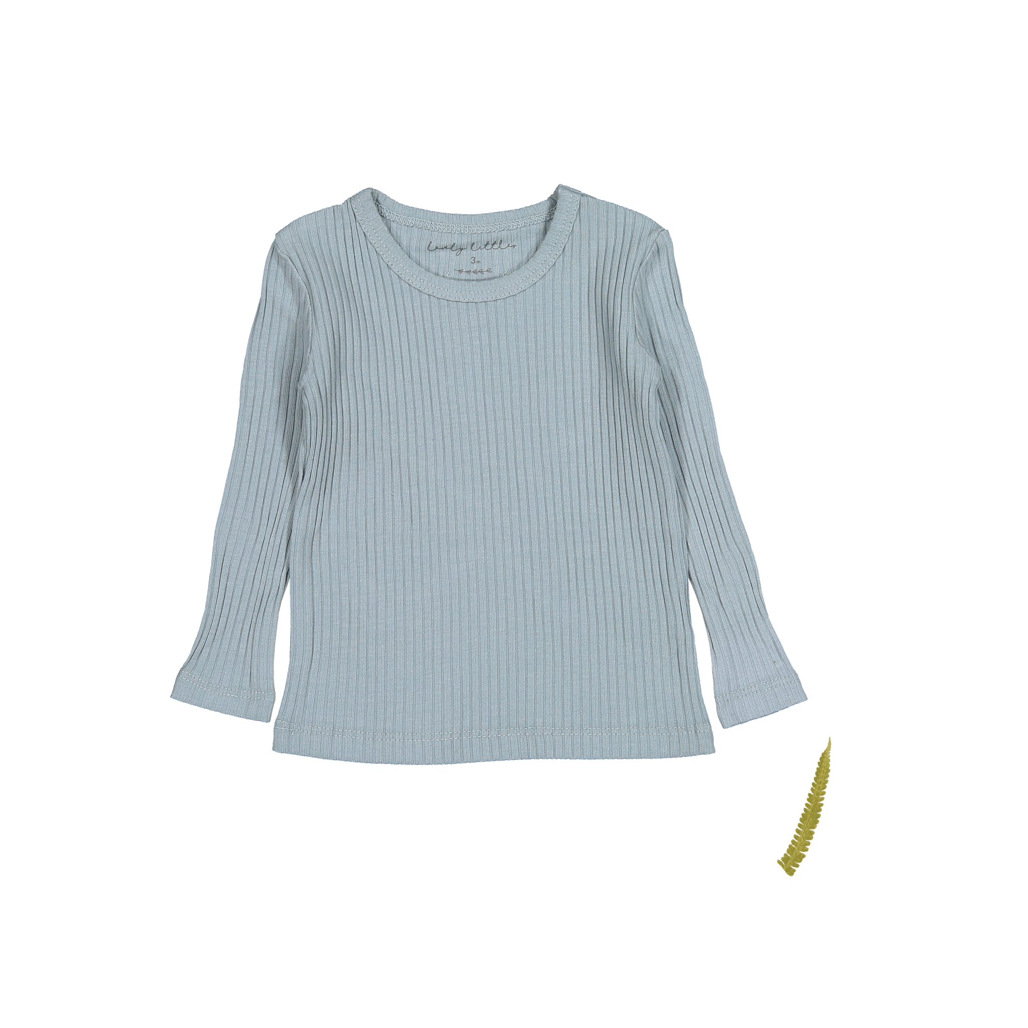 The Long Sleeve Tee - Ocean Ribbed Long Sleeve Tee Lovely Littles