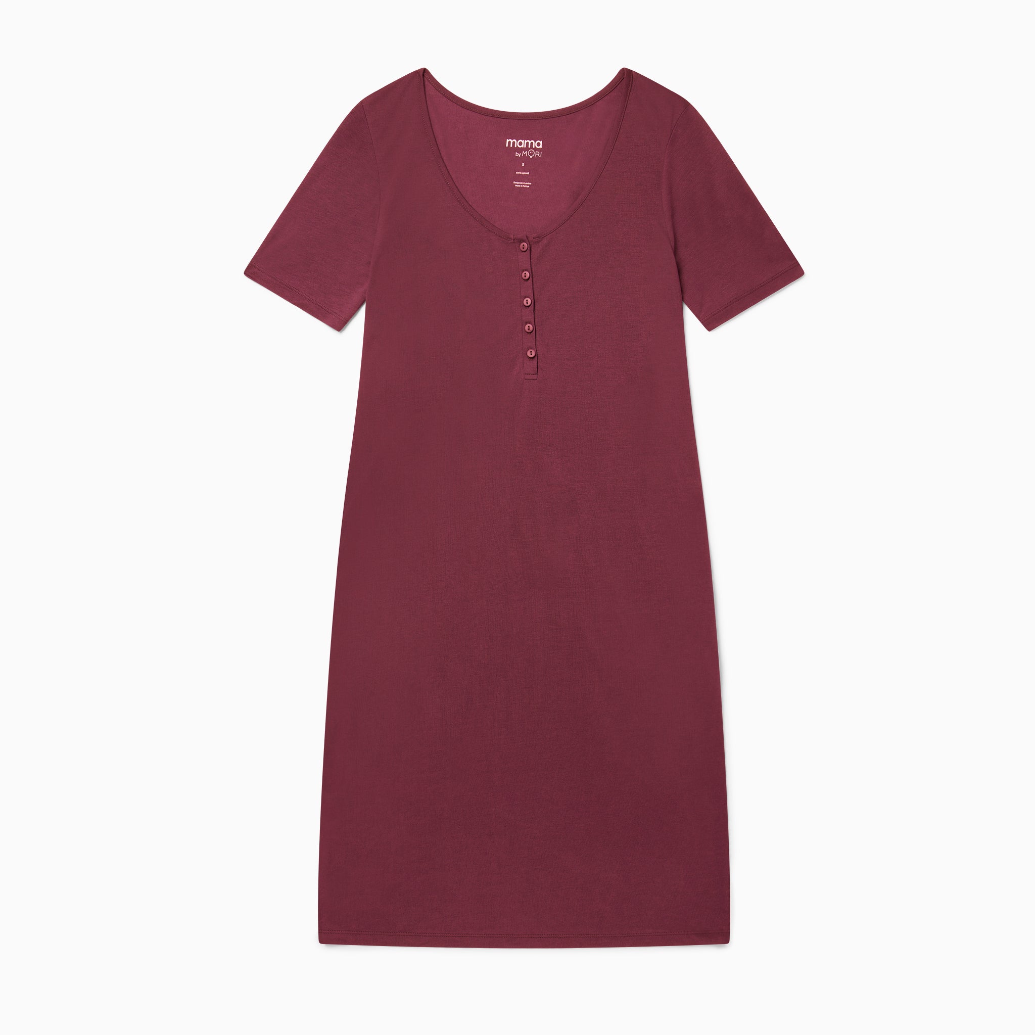 Adult Bump to Baby Nightdress - Burgundy