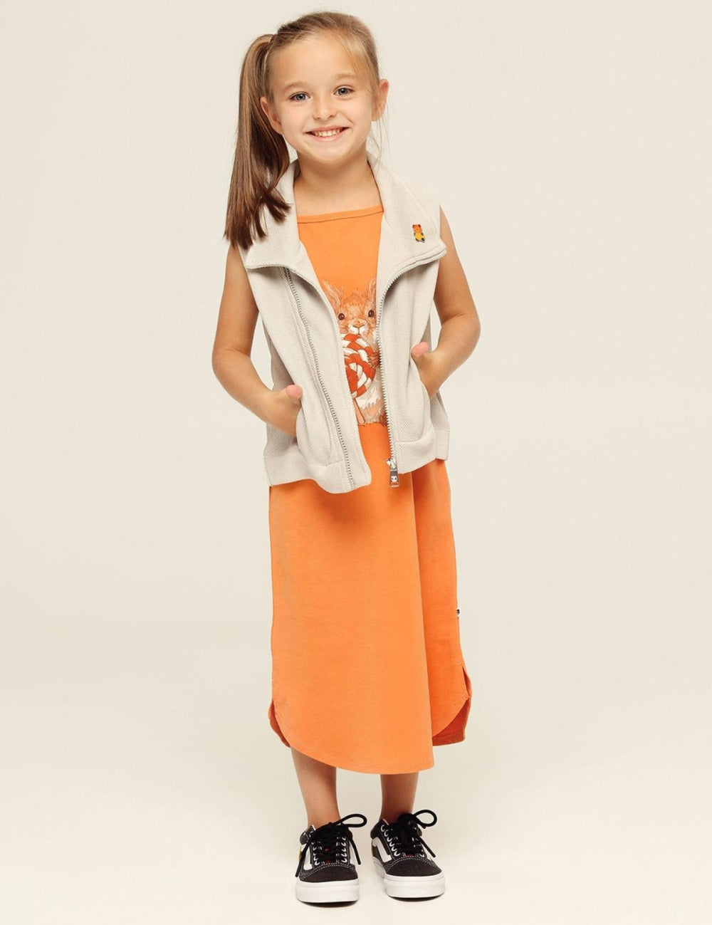 Organic Cami Midi Dress - Lolly Squirrel
