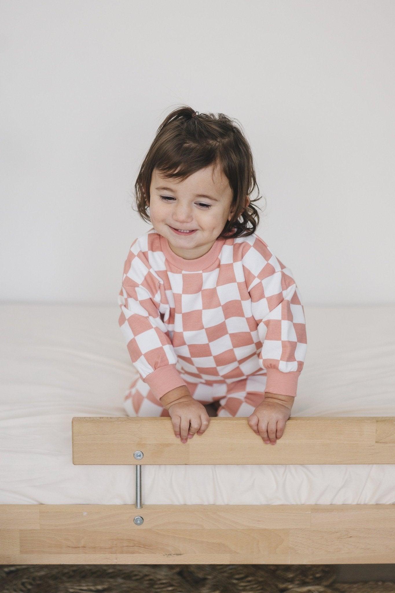 Organic Cotton Checkered Jogger Set *blue 18-24 months left