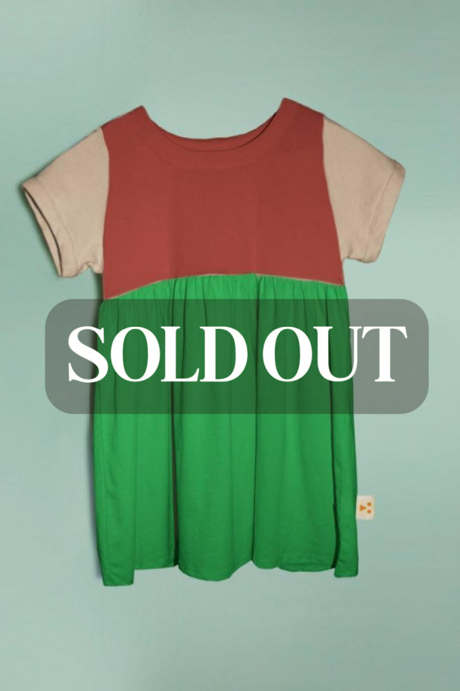 Organic Cotton Color Block Dress - Pali