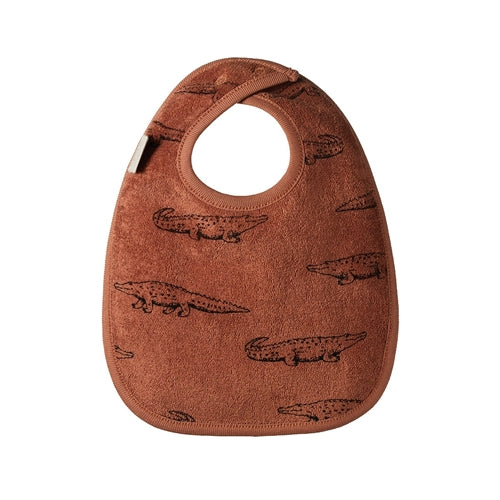 Reversible Bib - Crocodile Print