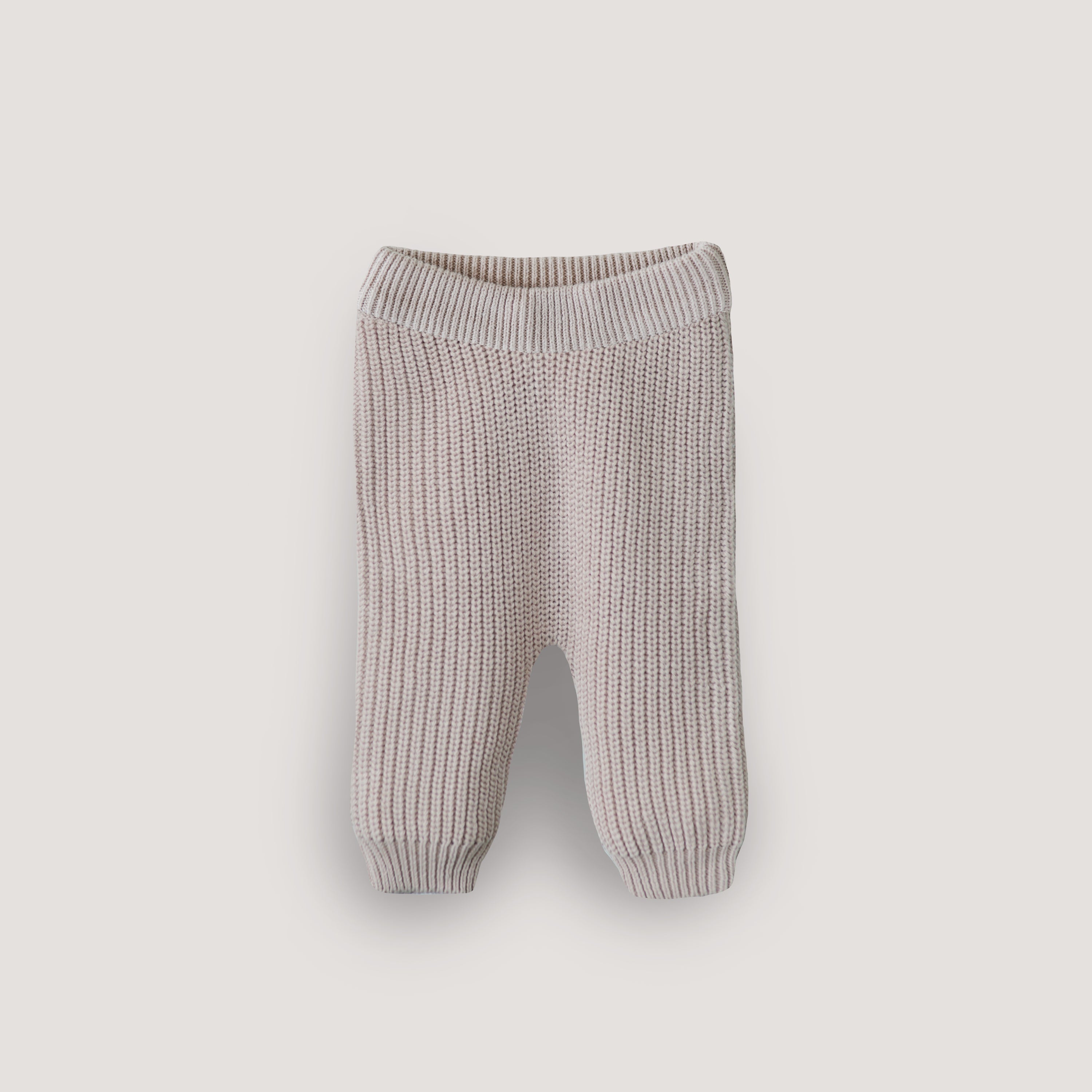 Chunky Knit Pants Baby Clothes Mushie Beige 0-3 Months