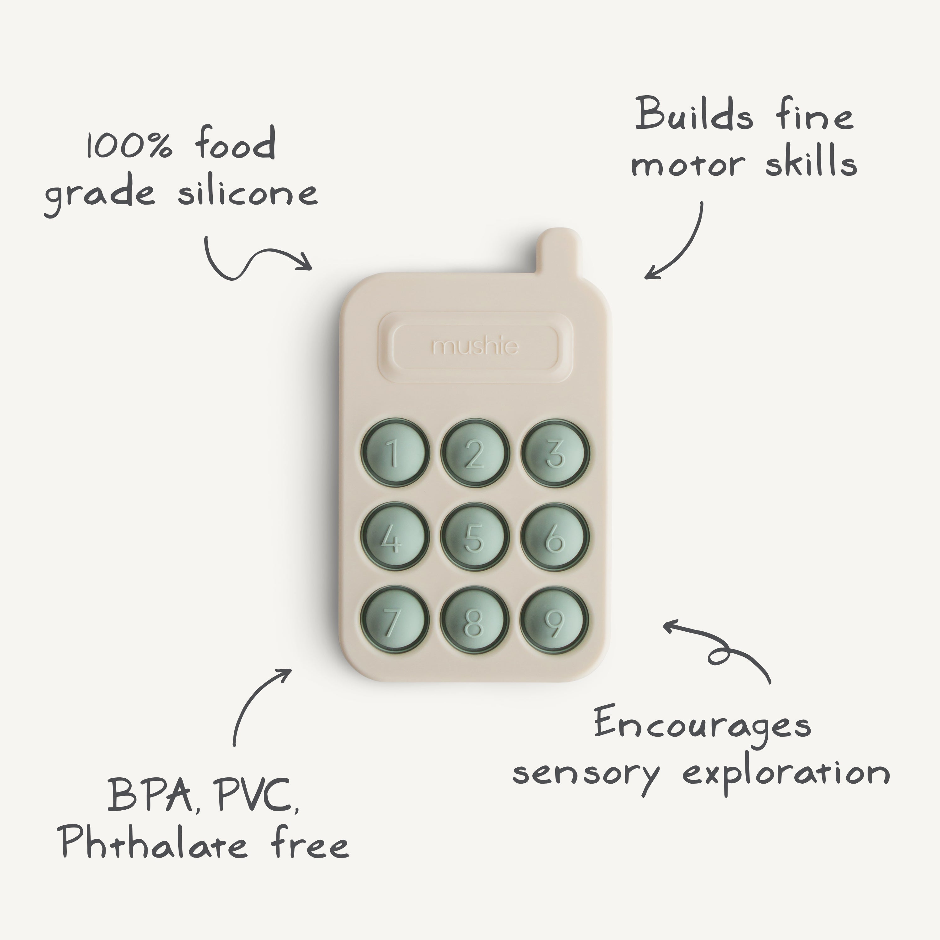 Phone Press Toy Press Toy Mushie