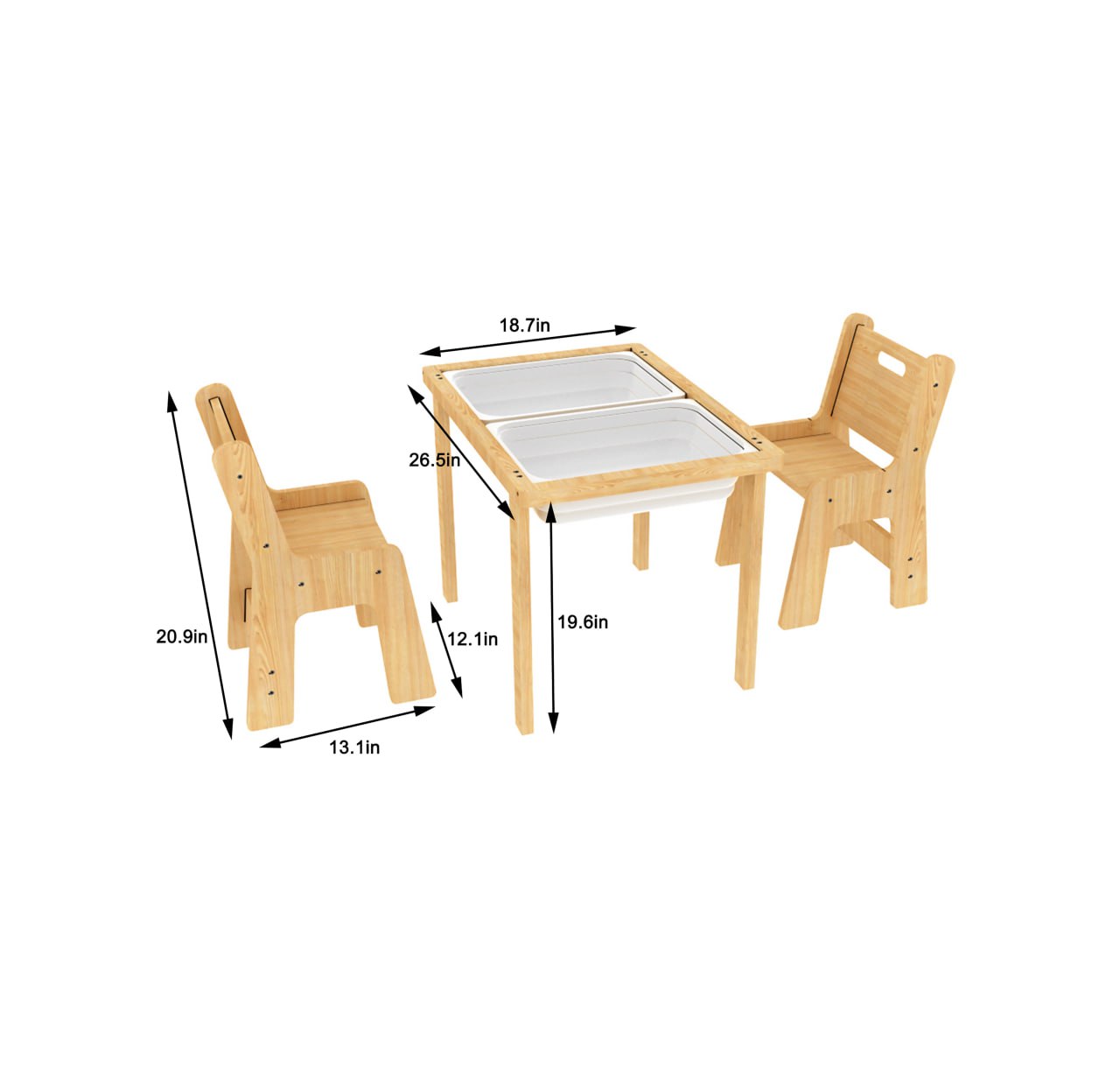 Cordia- Activity Table and Chair Set Indoor Avenlur.com