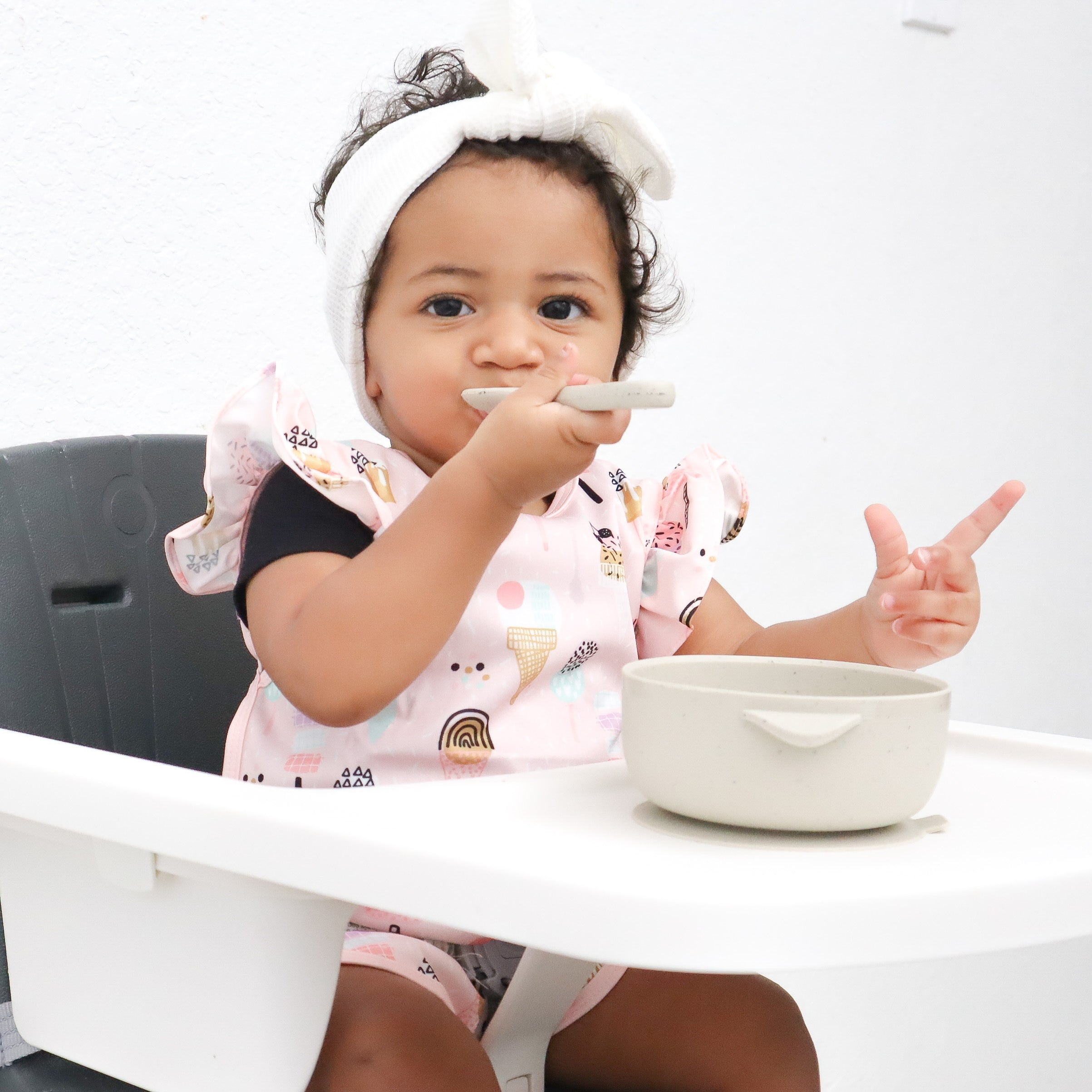 Pink Ice Cream Flutter Bapron BapronBaby