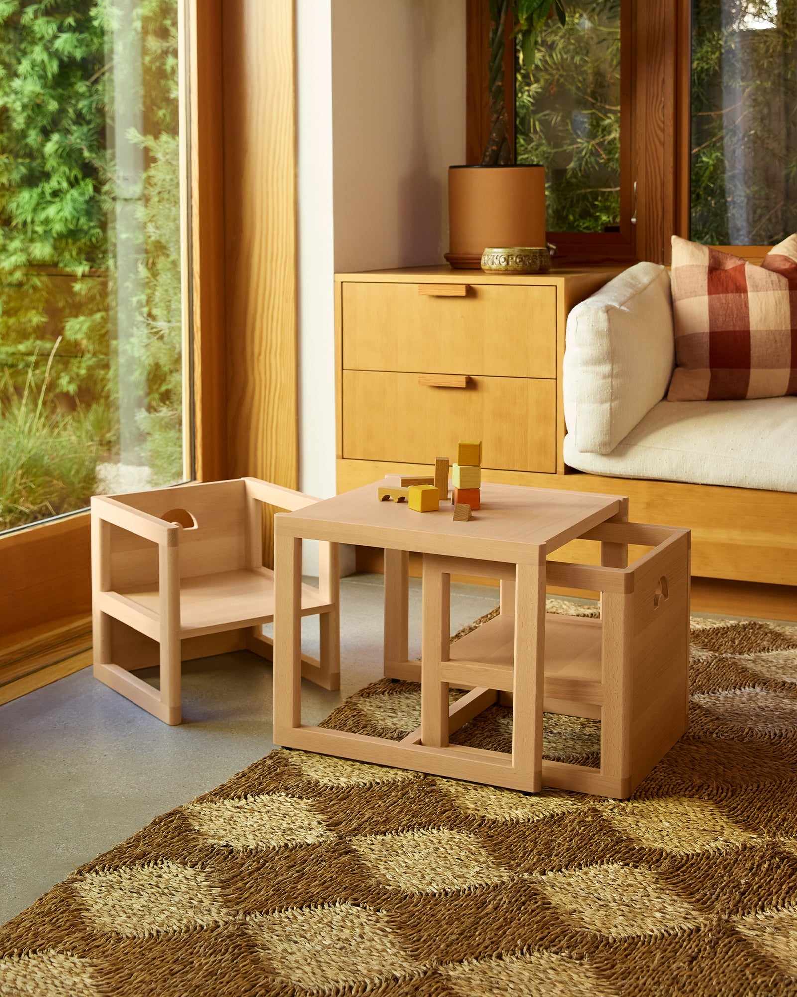 Toddler Table and Reversible Chair Set