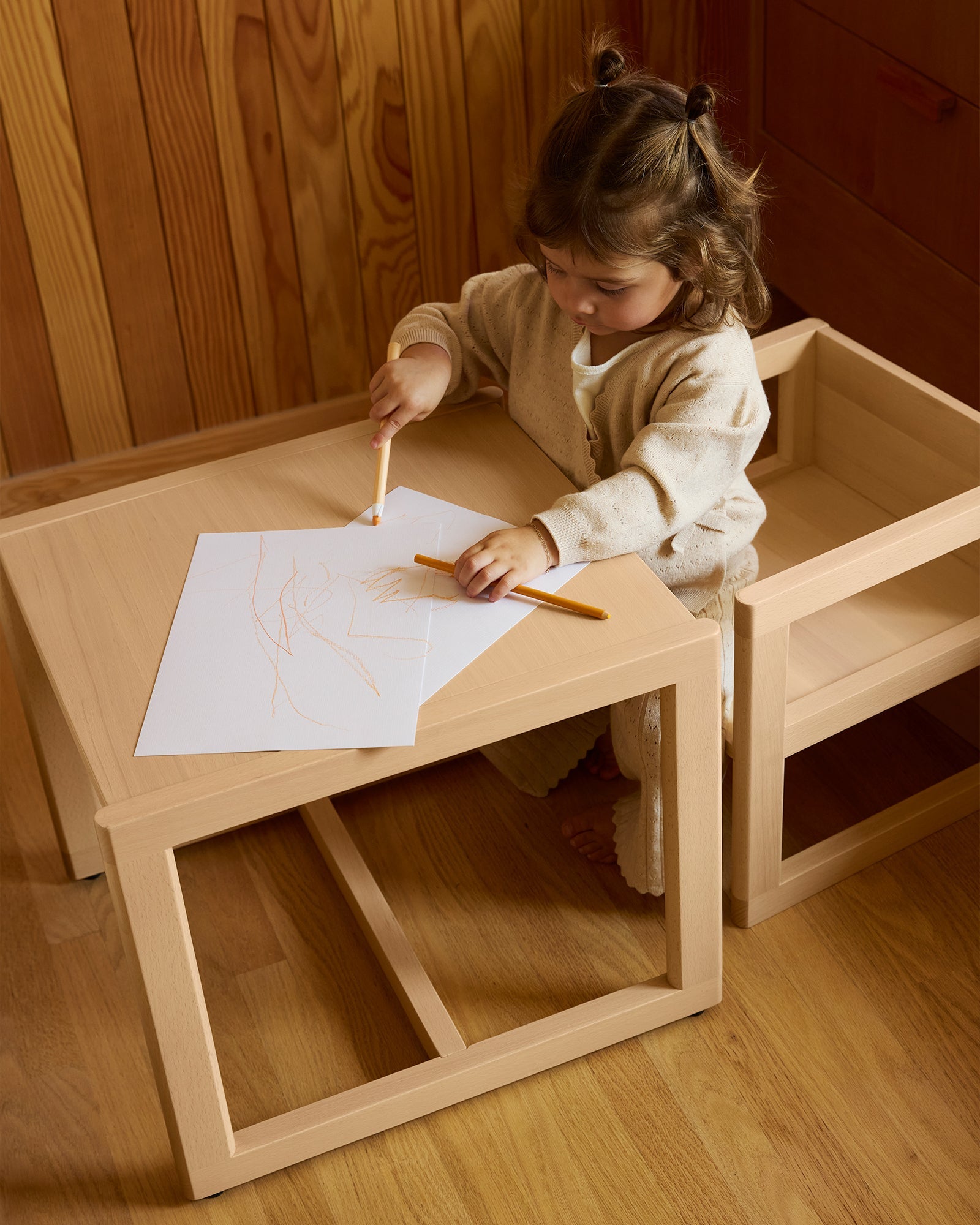 Toddler Table and Reversible Chair Set