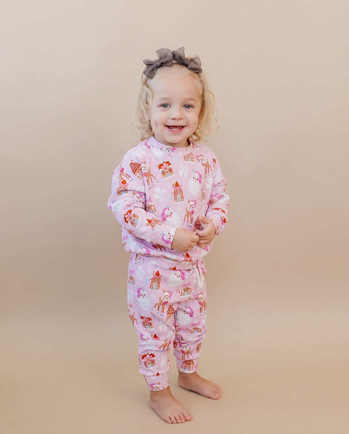 Jogger Set | Pink Christmas