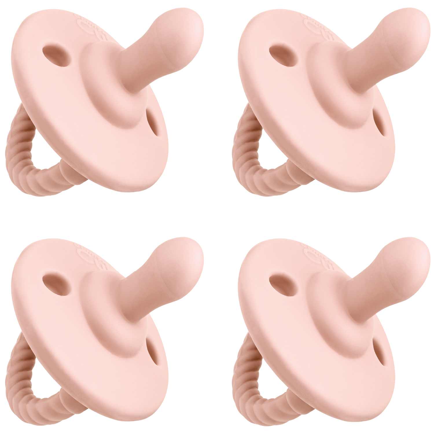 Pacifiers in Pink Blush, 4 Pack