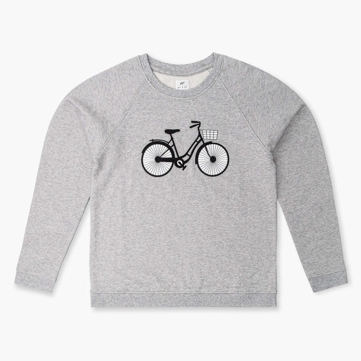 Adult Embroidered Crewneck Sweatshirt - Wheelie Cute