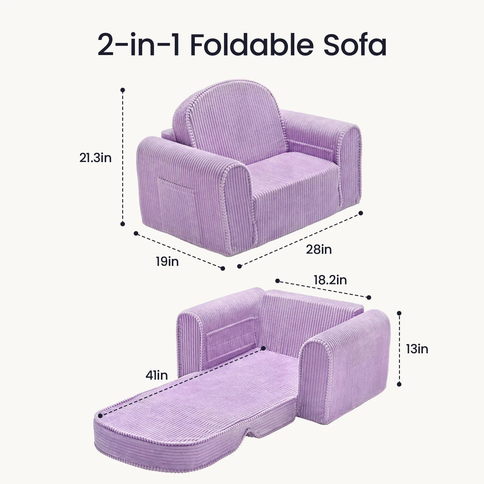 Tiny Land® GentleSnug Corduroy Kid Chair