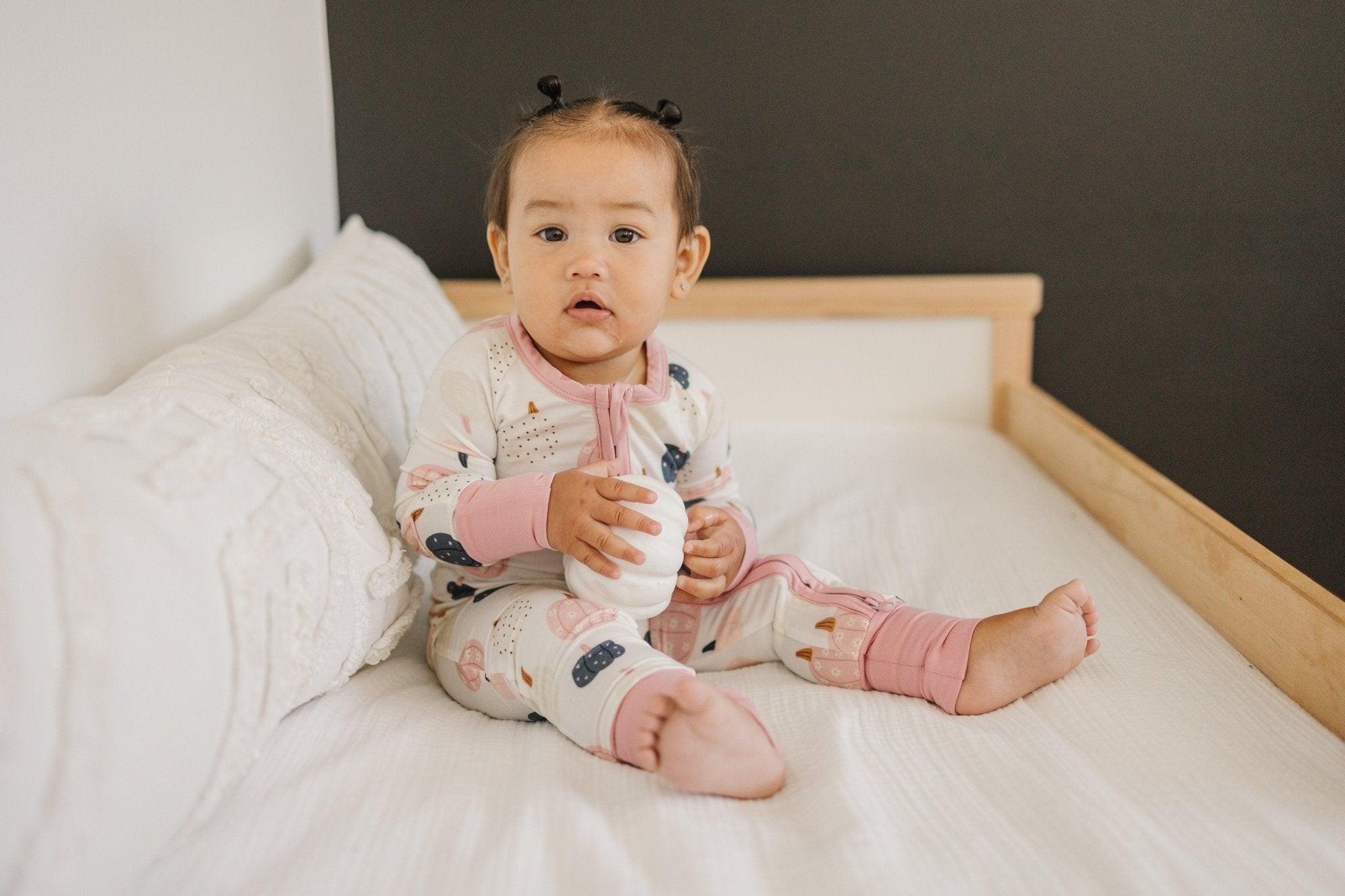 Pretty 'n Pumpkin Bamboo Zippy Romper