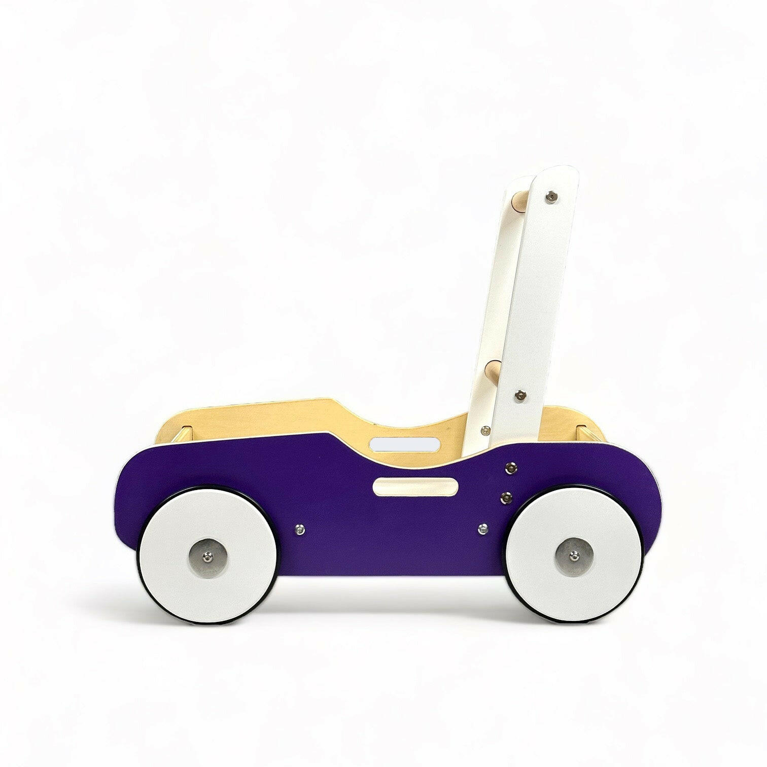 Luma Buggy: Royal Purple Handcrafted Wooden Push Cart Push Walker Luma Goods Co.