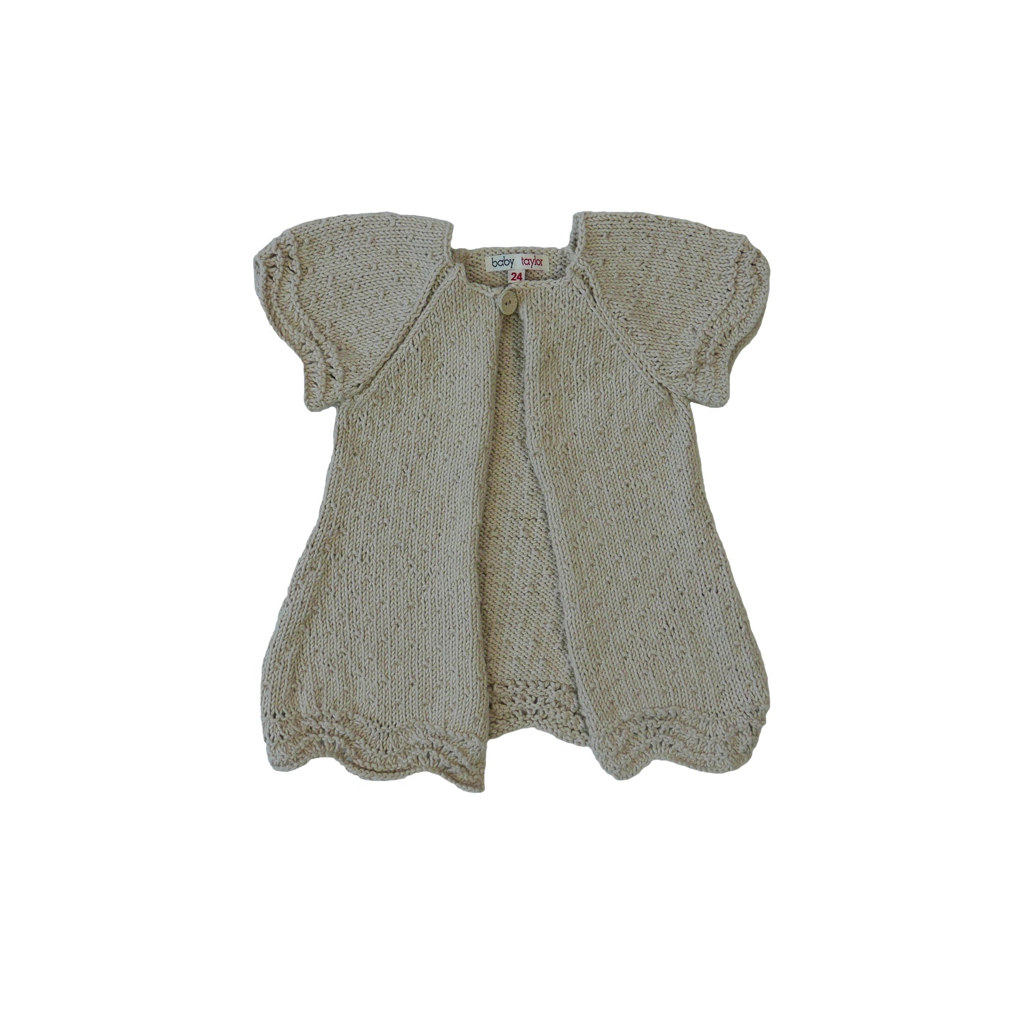 Noa  Cardigan (Hand-knitted) - Sand
