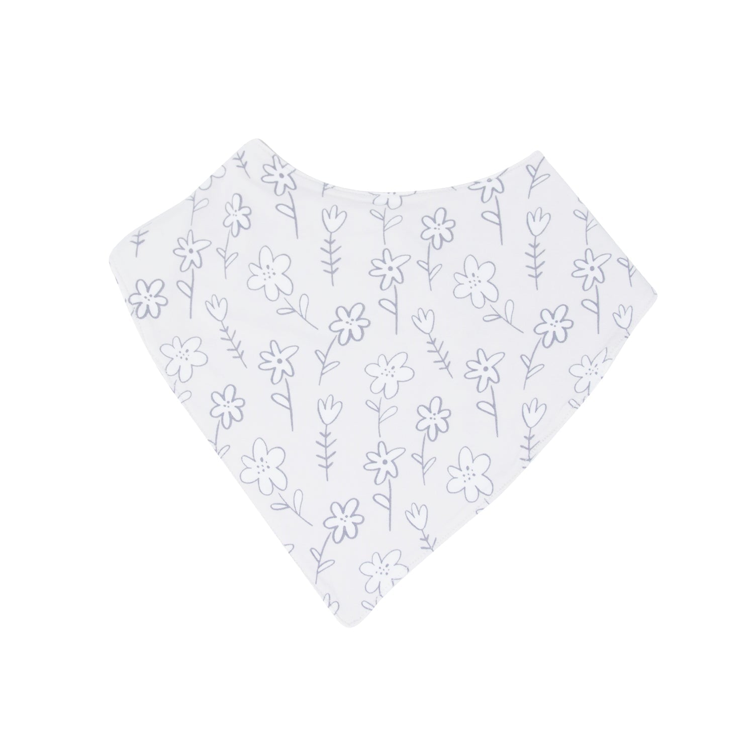 Baby Bib - Grey Doodle