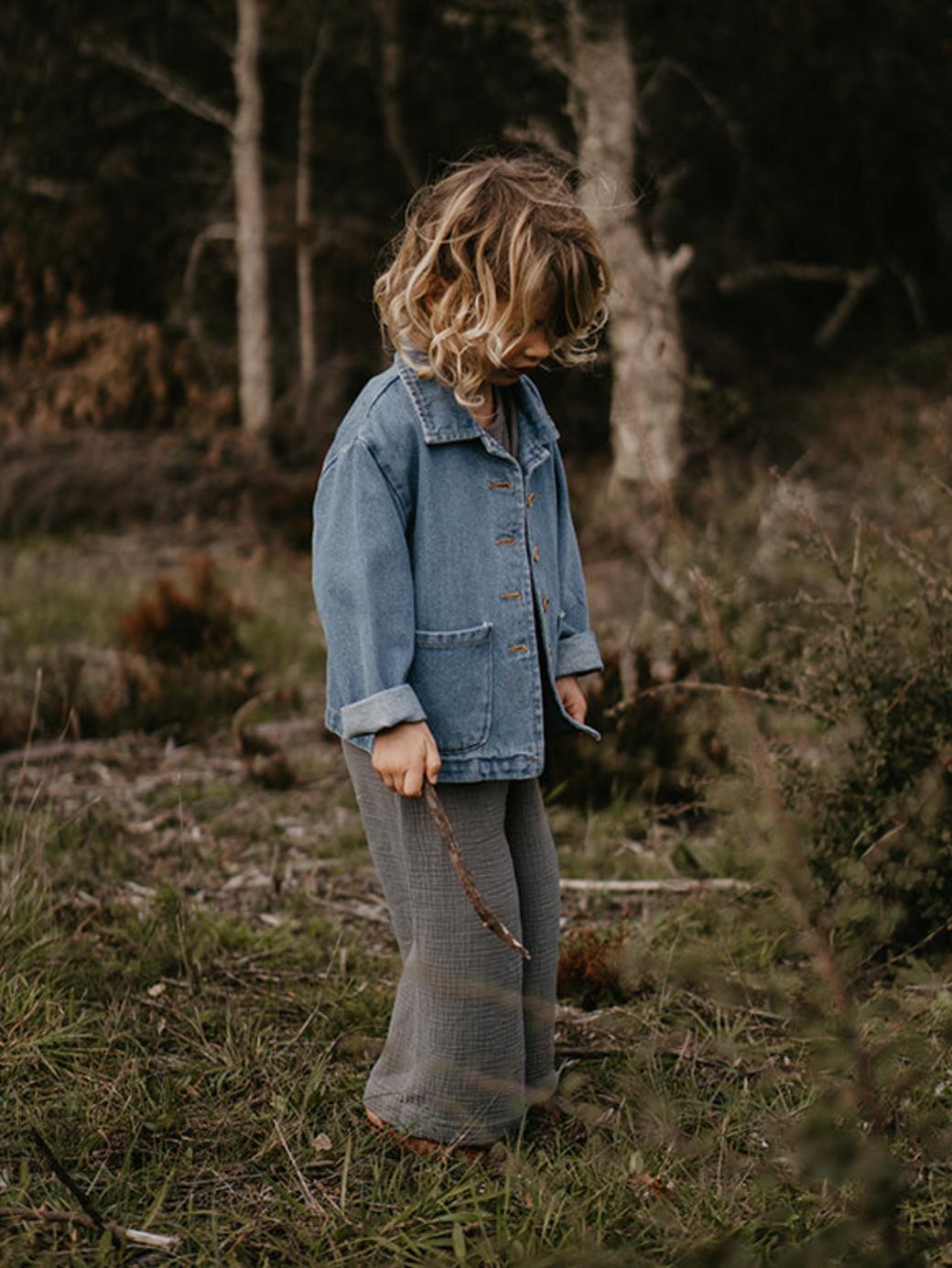 The Muslin Culotte - Lead gray