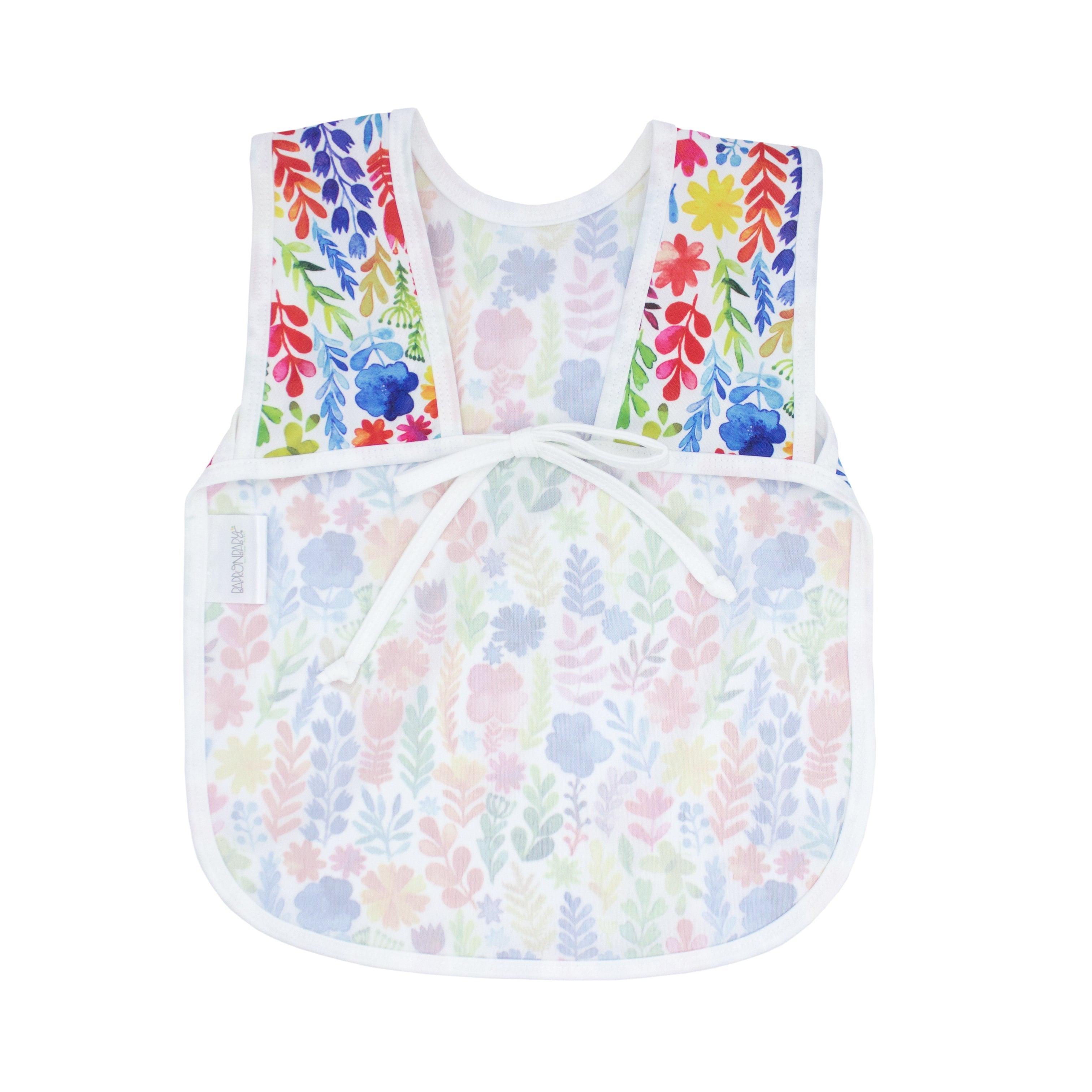 Rainbow Watercolor Floral Bapron BapronBaby